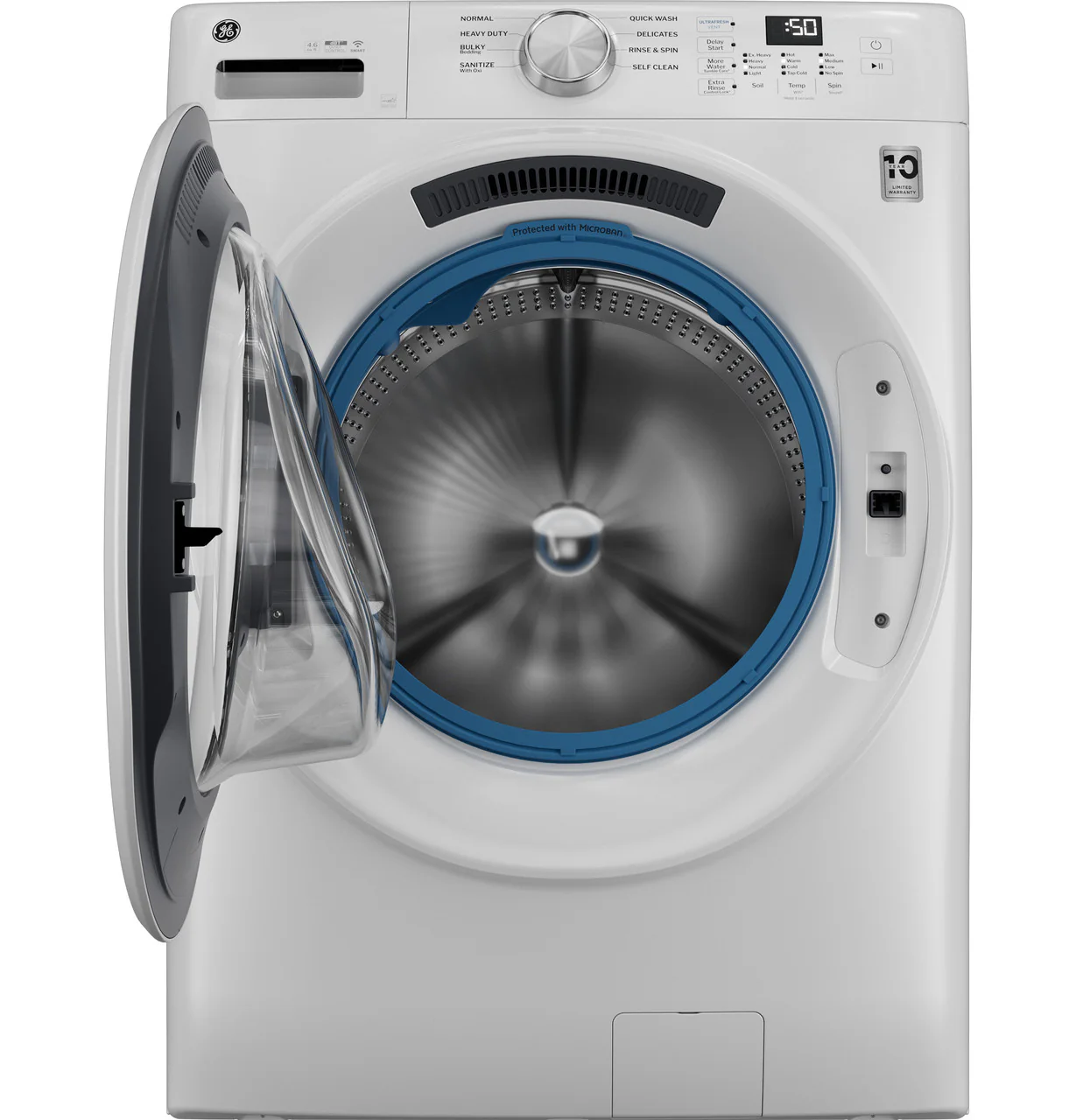 GE GE® ENERGY STAR® 4.6 cu. ft. Capacity Smart Front Load Washer with UltraFresh Vent System with OdorBlock™ - Image 3