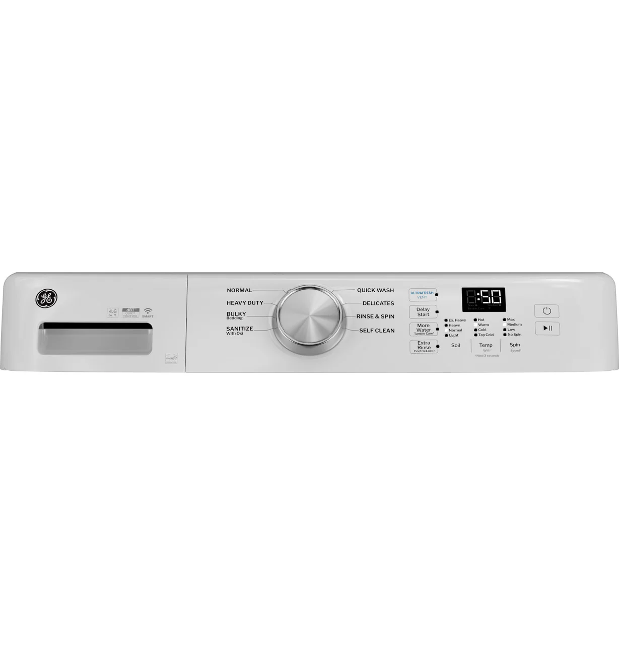 GE GE® ENERGY STAR® 4.6 cu. ft. Capacity Smart Front Load Washer with UltraFresh Vent System with OdorBlock™ - Image 4