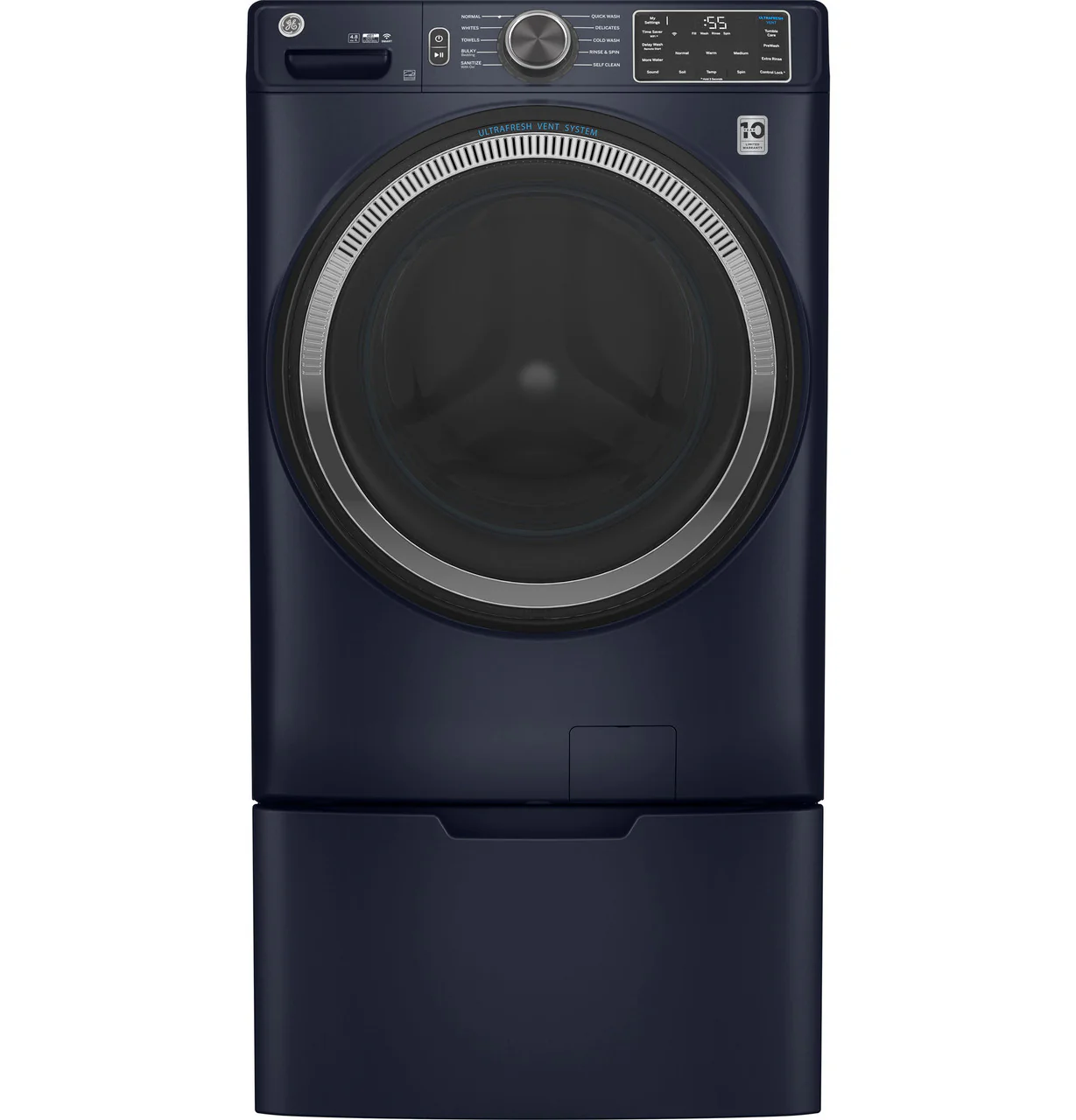 GE GE® ENERGY STAR® 4.8 cu. ft. Capacity Smart Front Load Washer with UltraFresh Vent System with OdorBlock™ and Sanitize w/Oxi - Image 3