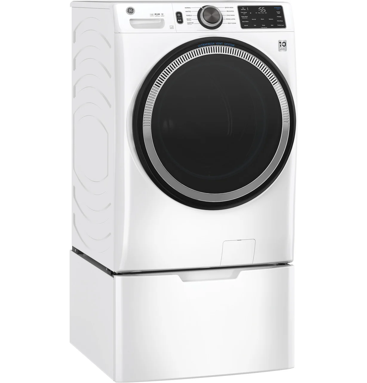 GE GE® ENERGY STAR 4.8 cu. ft. Capacity Smart Front Load ® Washer with UltraFresh Vent System with OdorBlock™ and Sanitize w/Oxi - Image 4