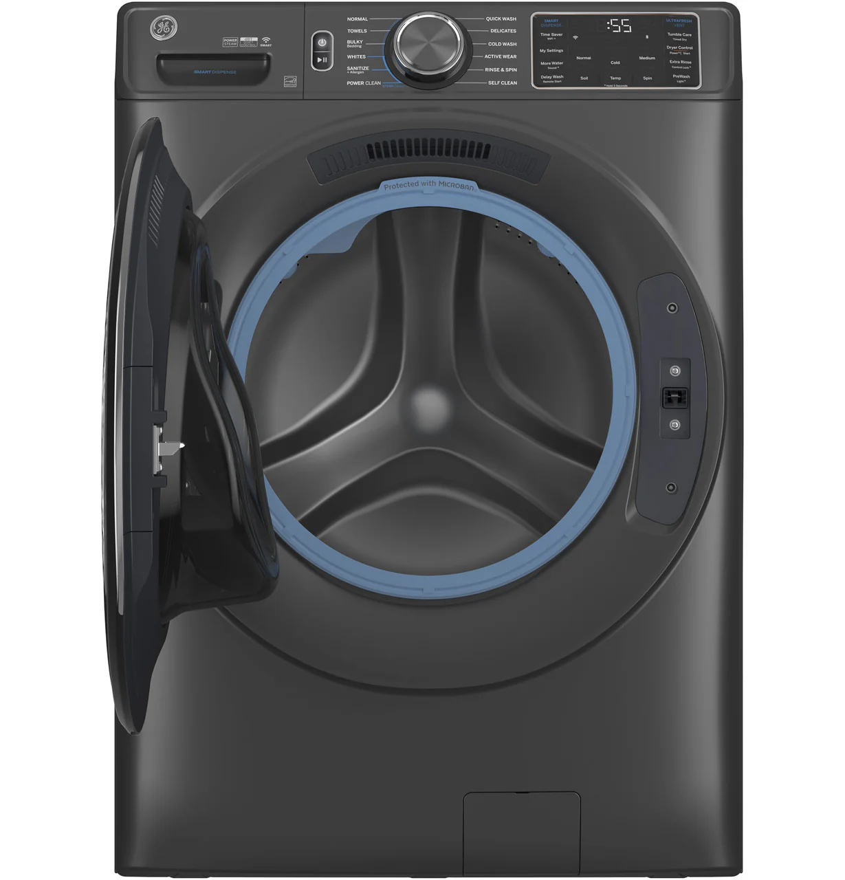 GE® ENERGY STAR® 5.0 cu. ft. Capacity Smart Front Load Steam Washer with SmartDispense™ UltraFresh Vent System with OdorBlock™ and Steam - Image 4