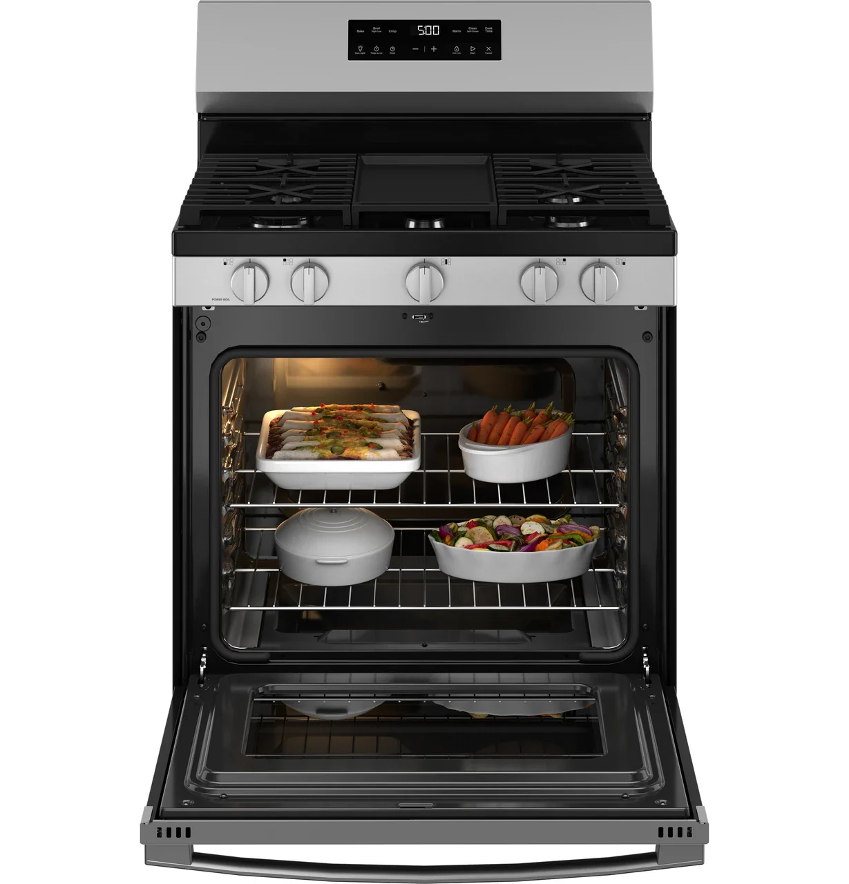 GE® 30" Free-Standing Gas Range with Crisp Mode - Image 5