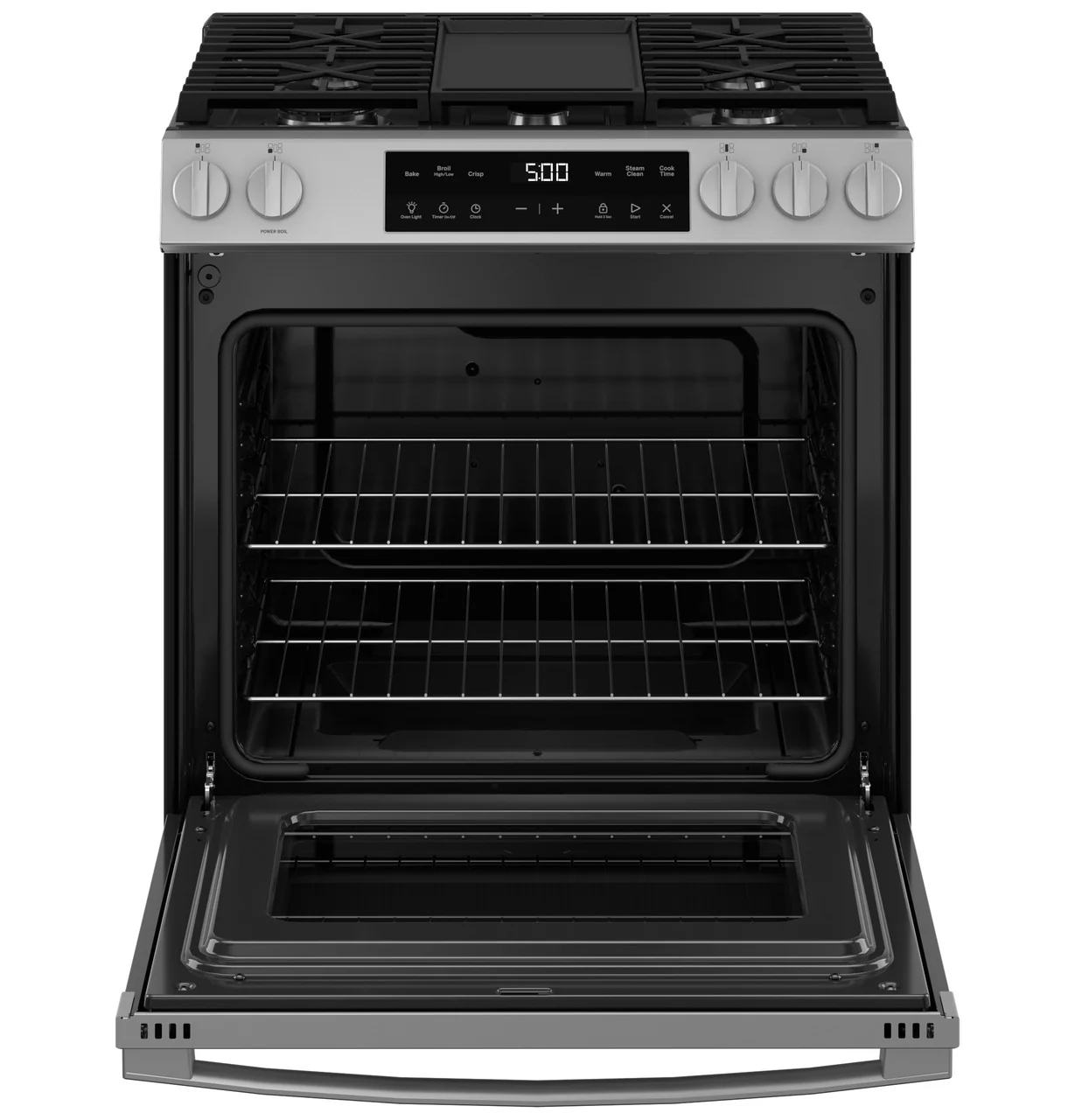 GE® 30" Slide-In Front Control Gas Range with Crisp Mode - Image 3