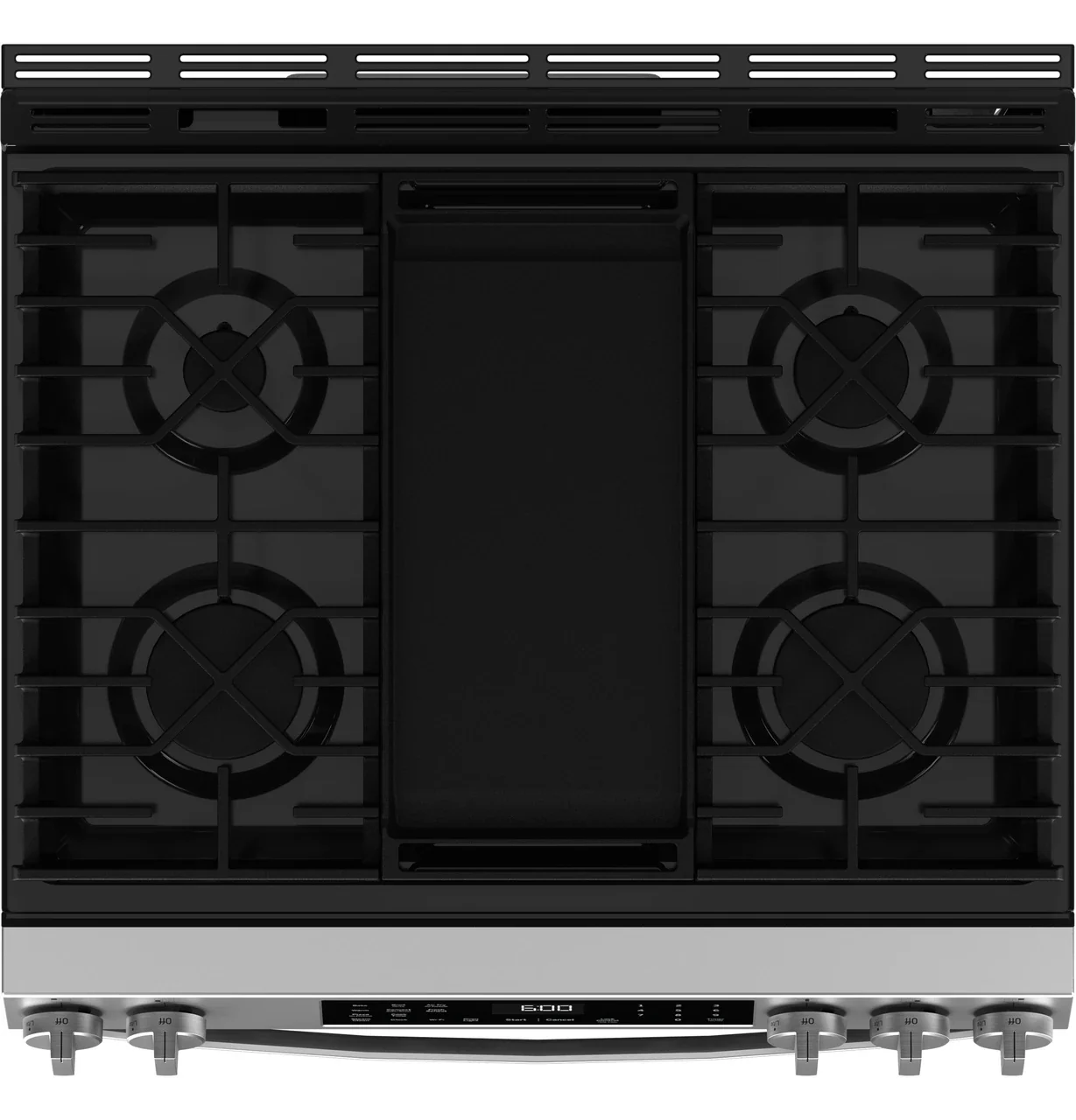 GE® 30" Slide-In Front-Control Convection Gas Range with No Preheat Air Fry and EasyWash™ Oven Tray - Image 3