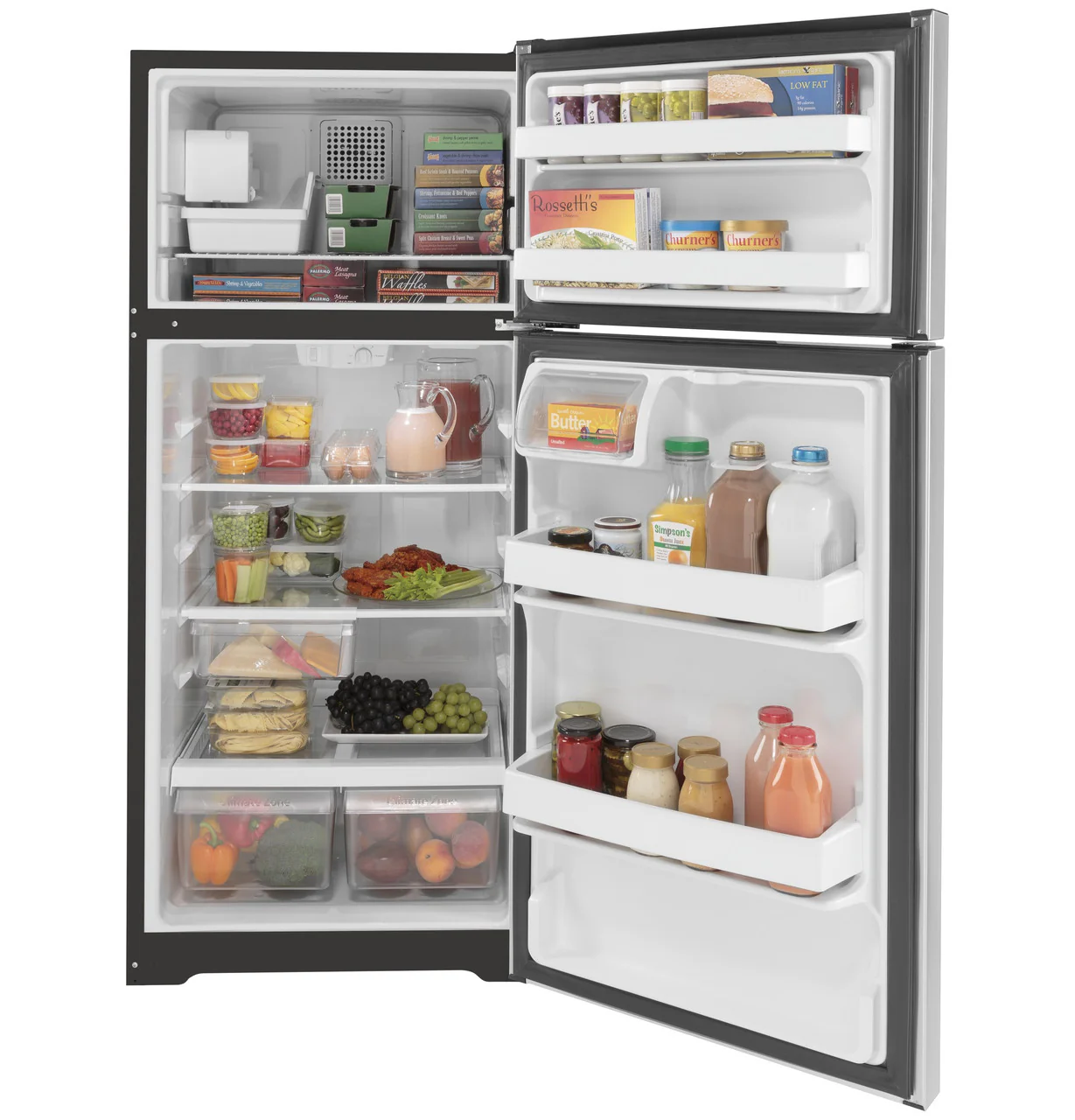 GE GE® ENERGY STAR® 16.6 Cu. Ft. Top-Freezer Refrigerator - Image 3