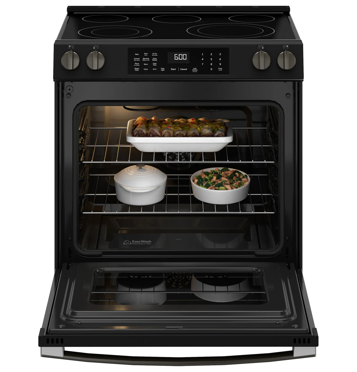 GE® ENERGY STAR® 30" Slide-In Electric Convection Range with No Preheat Air Fry and EasyWash™ Oven Tray - Image 5