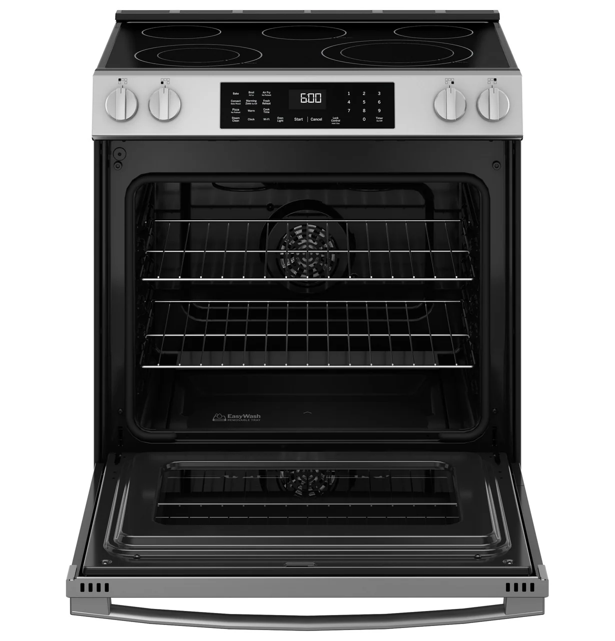 GE® ENERGY STAR® 30" Slide-In Electric Convection Range with No Preheat Air Fry and EasyWash™ Oven Tray - Image 5