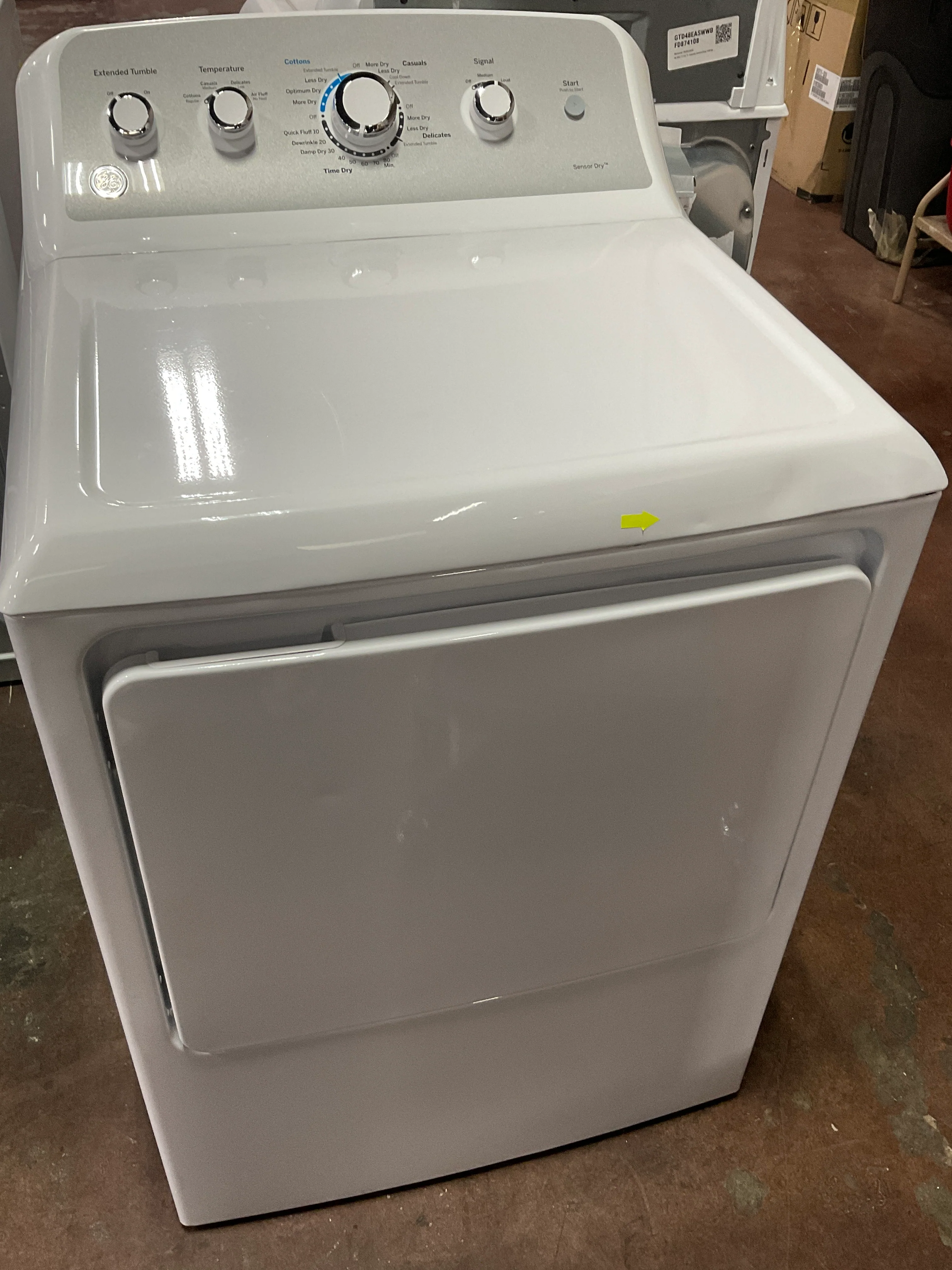GE GE® 7.2 cu. ft. Capacity aluminized alloy drum Electric Dryer with Sensor Dry - Image 8