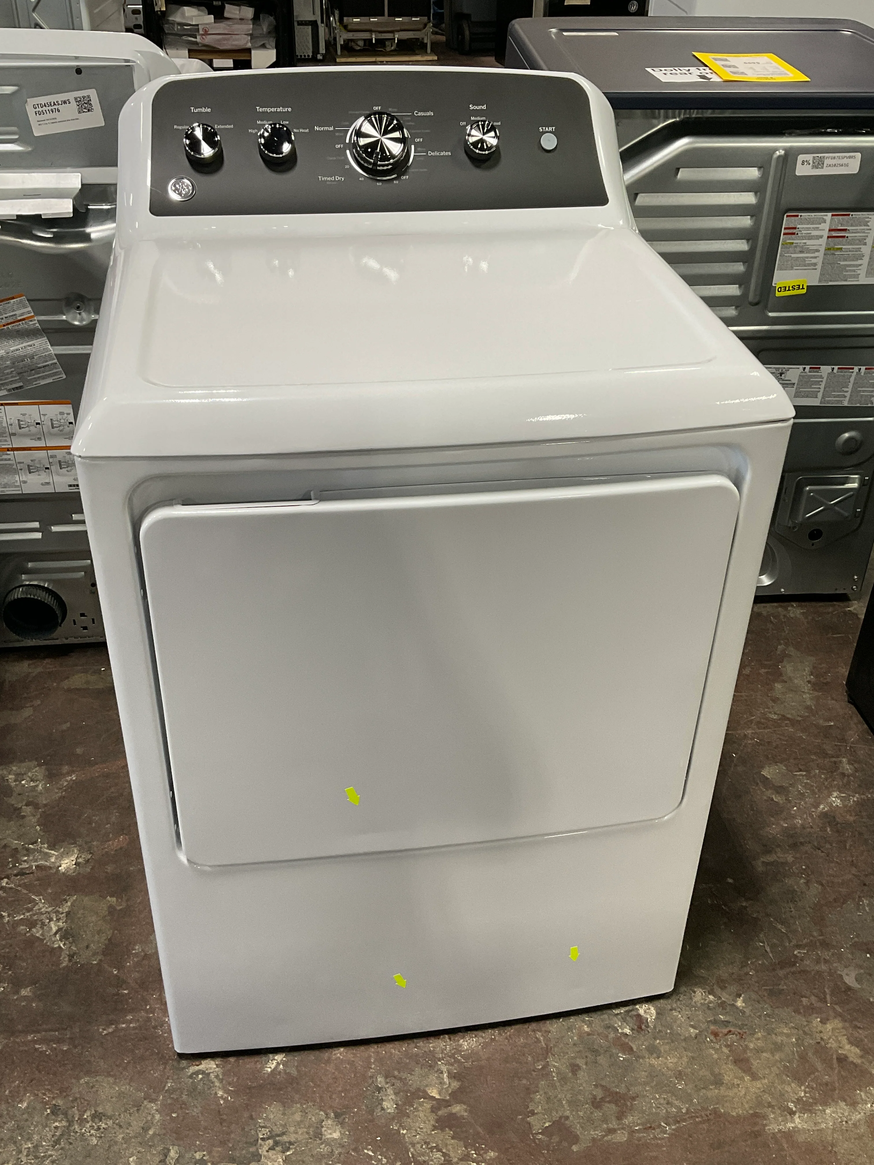 GE GE® 7.2 cu. ft. Capacity Electric Dryer with Up To 120 ft. Venting and Extended Tumble - Image 14