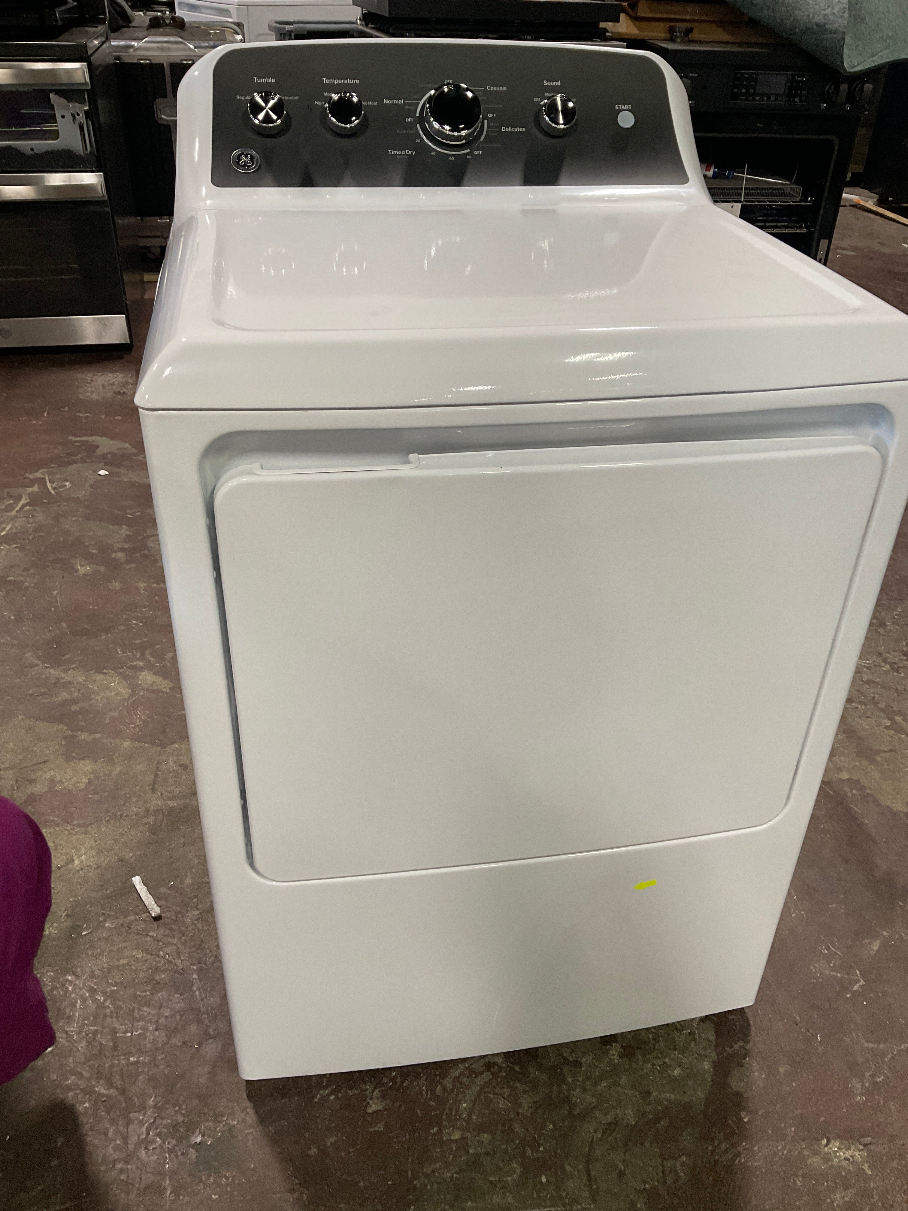 GE GE® 7.2 cu. ft. Capacity Electric Dryer with Up To 120 ft. Venting and Extended Tumble - Image 7