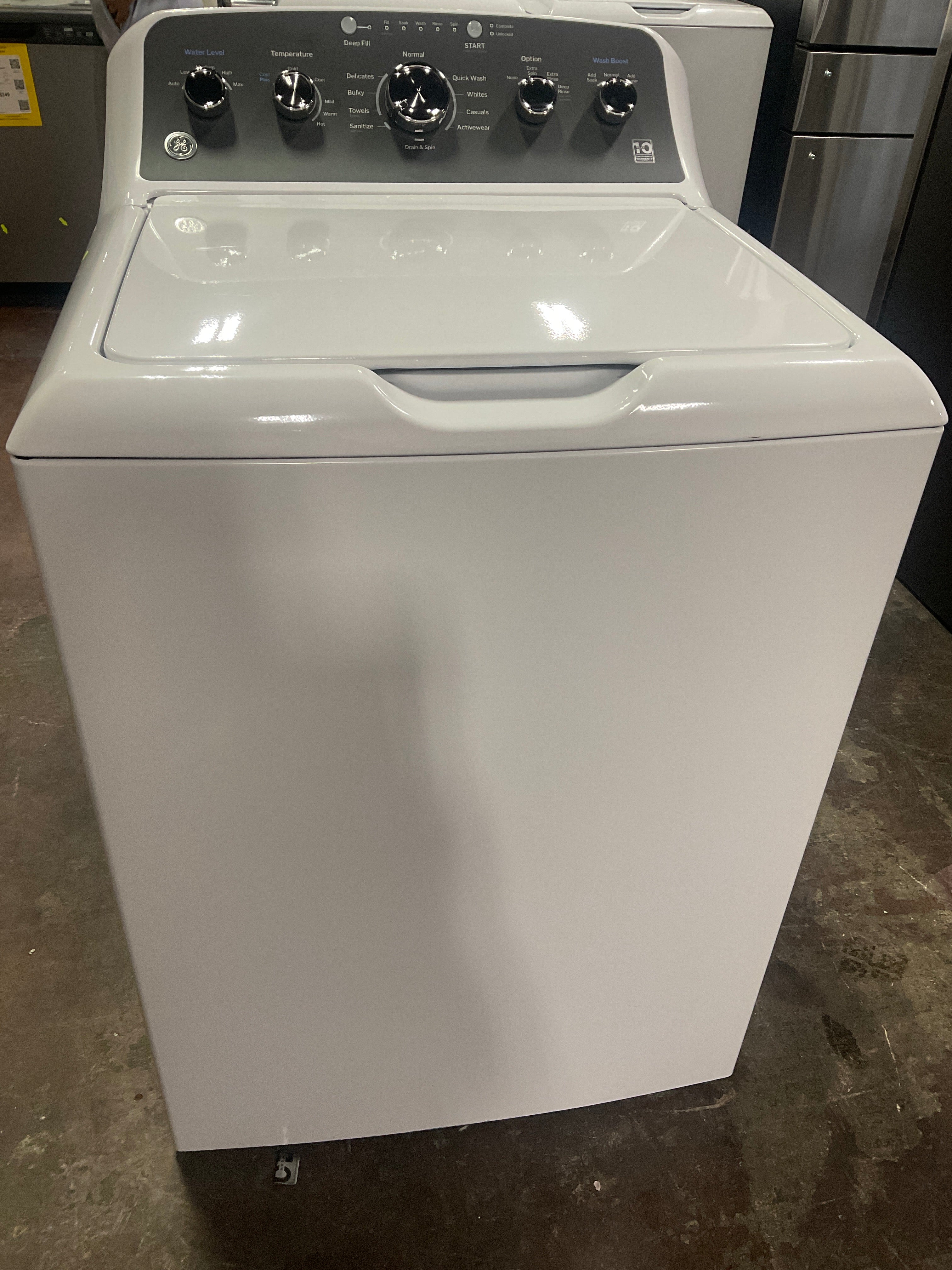 GE GE® 4.5 cu. ft. Capacity Washer with Stainless Steel Basket, Cold Plus and Wash Boost - Image 8