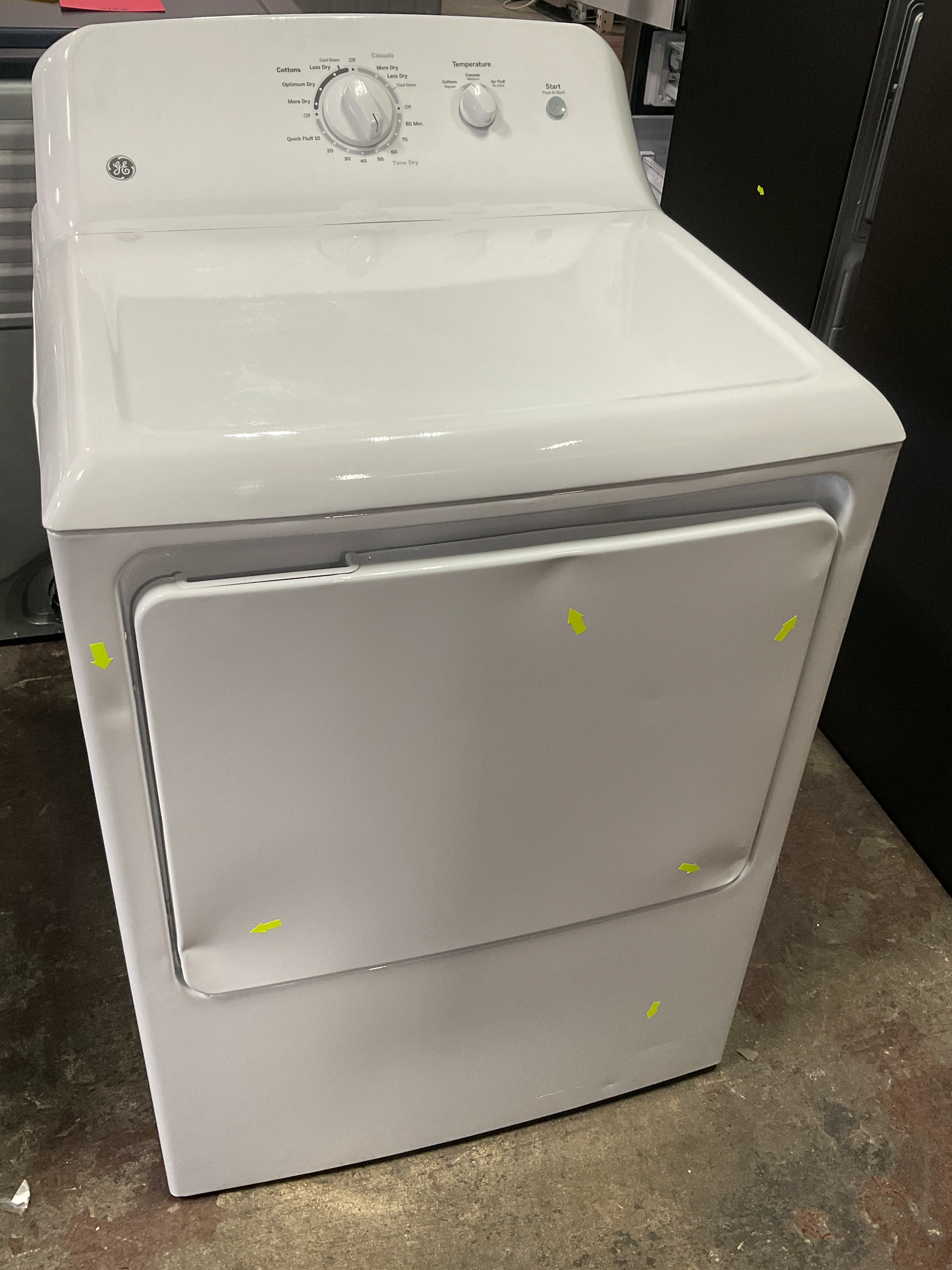 GE 6.2 cu. ft. Capacity Electric Dryer with Up To 120 ft. Venting and Shallow Depth - Image 9
