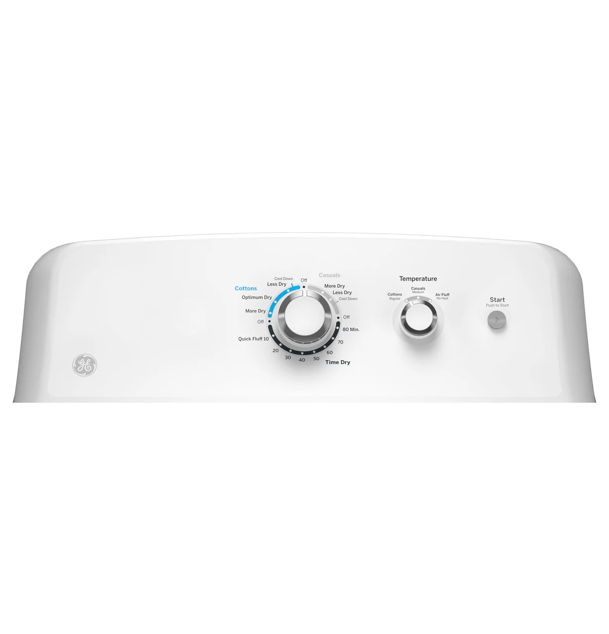 GE 6.2 cu. ft. Capacity Electric Dryer with Up To 120 ft. Venting and Shallow Depth - Image 3