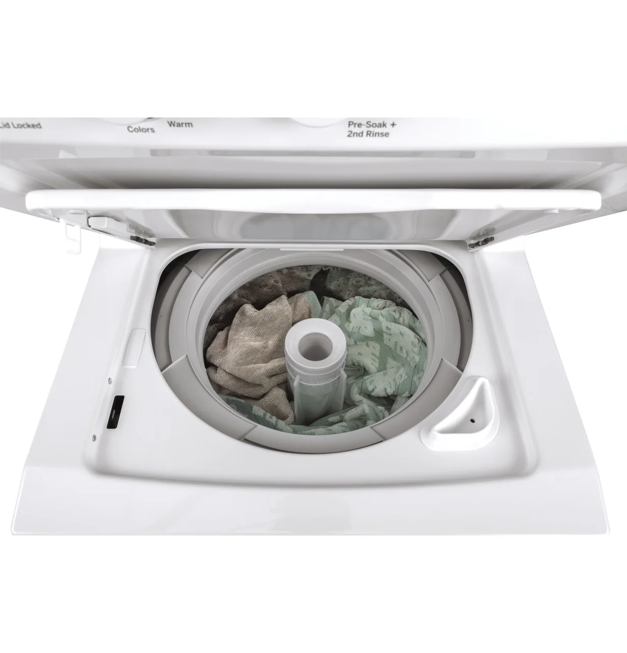 GE Unitized Spacemaker® 2.3 cu. ft. Capacity Washer with Stainless Steel Basket and 4.4 cu. ft. Capacity Gas Dryer - Image 4