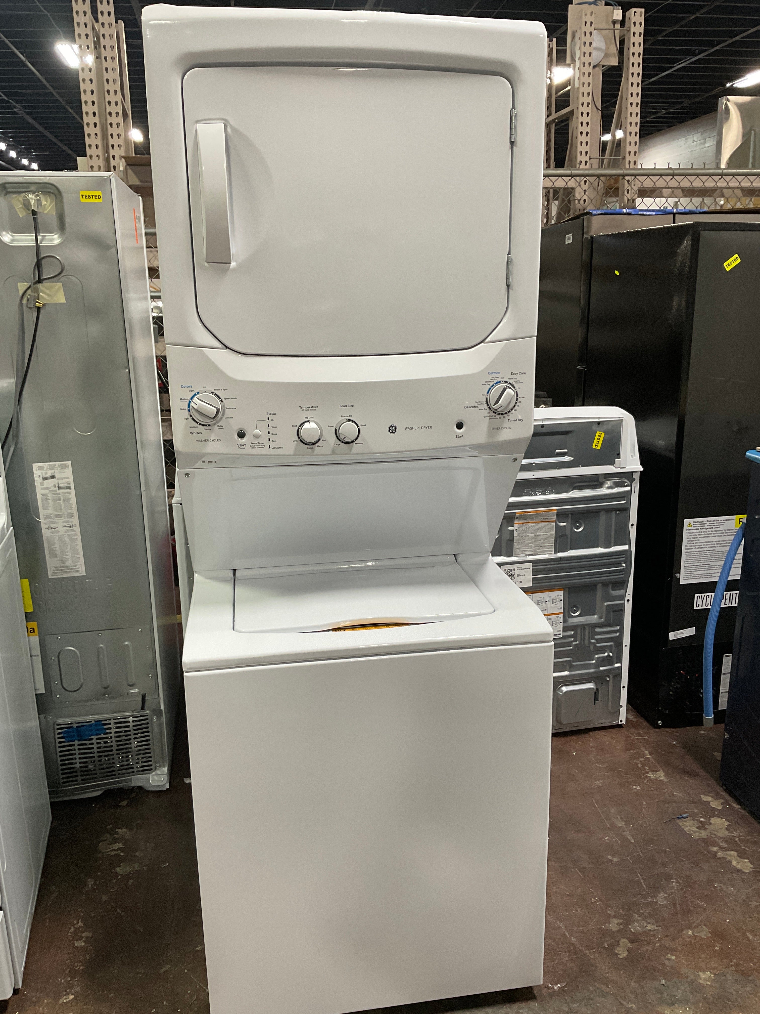 GE Unitized Spacemaker® 3.8 cu. ft. Capacity Washer with Stainless Steel Basket and 5.9 cu. ft. Capacity Electric Dryer - Image 13
