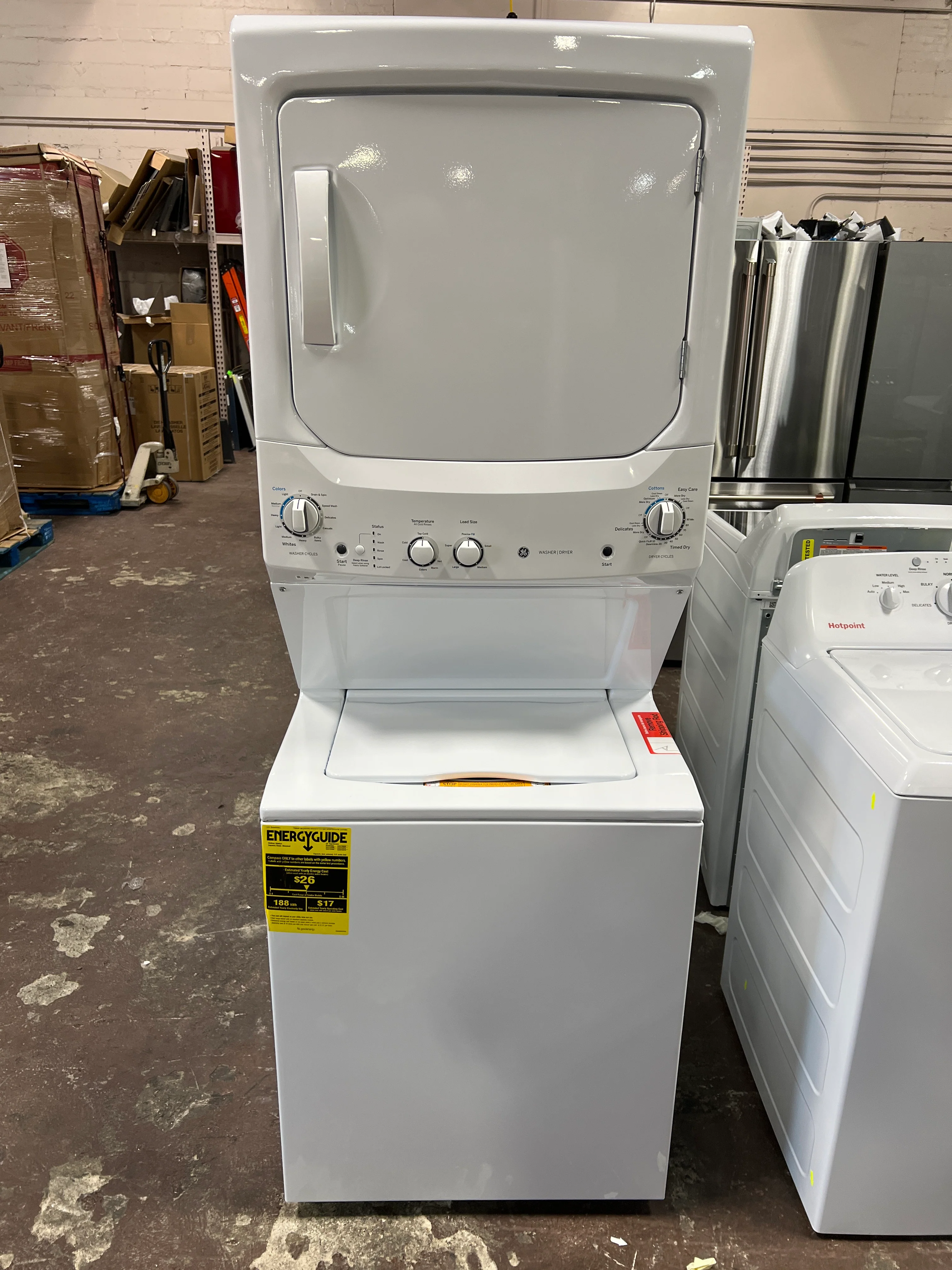 GE Unitized Spacemaker® 3.8 cu. ft. Capacity Washer with Stainless Steel Basket and 5.9 cu. ft. Capacity Electric Dryer - Image 27