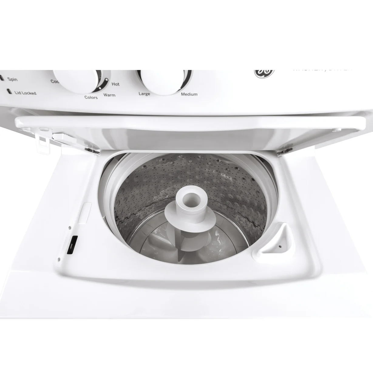 GE Unitized Spacemaker® 3.8 cu. ft. Capacity Washer with Stainless Steel Basket and 5.9 cu. ft. Capacity Gas Dryer - Image 3