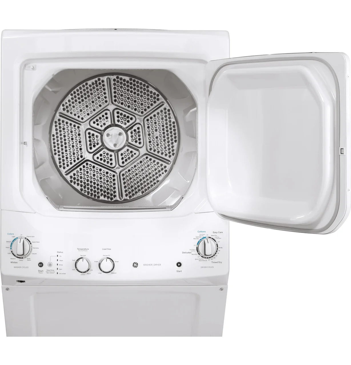 GE Unitized Spacemaker® 3.8 cu. ft. Capacity Washer with Stainless Steel Basket and 5.9 cu. ft. Capacity Gas Dryer - Image 5