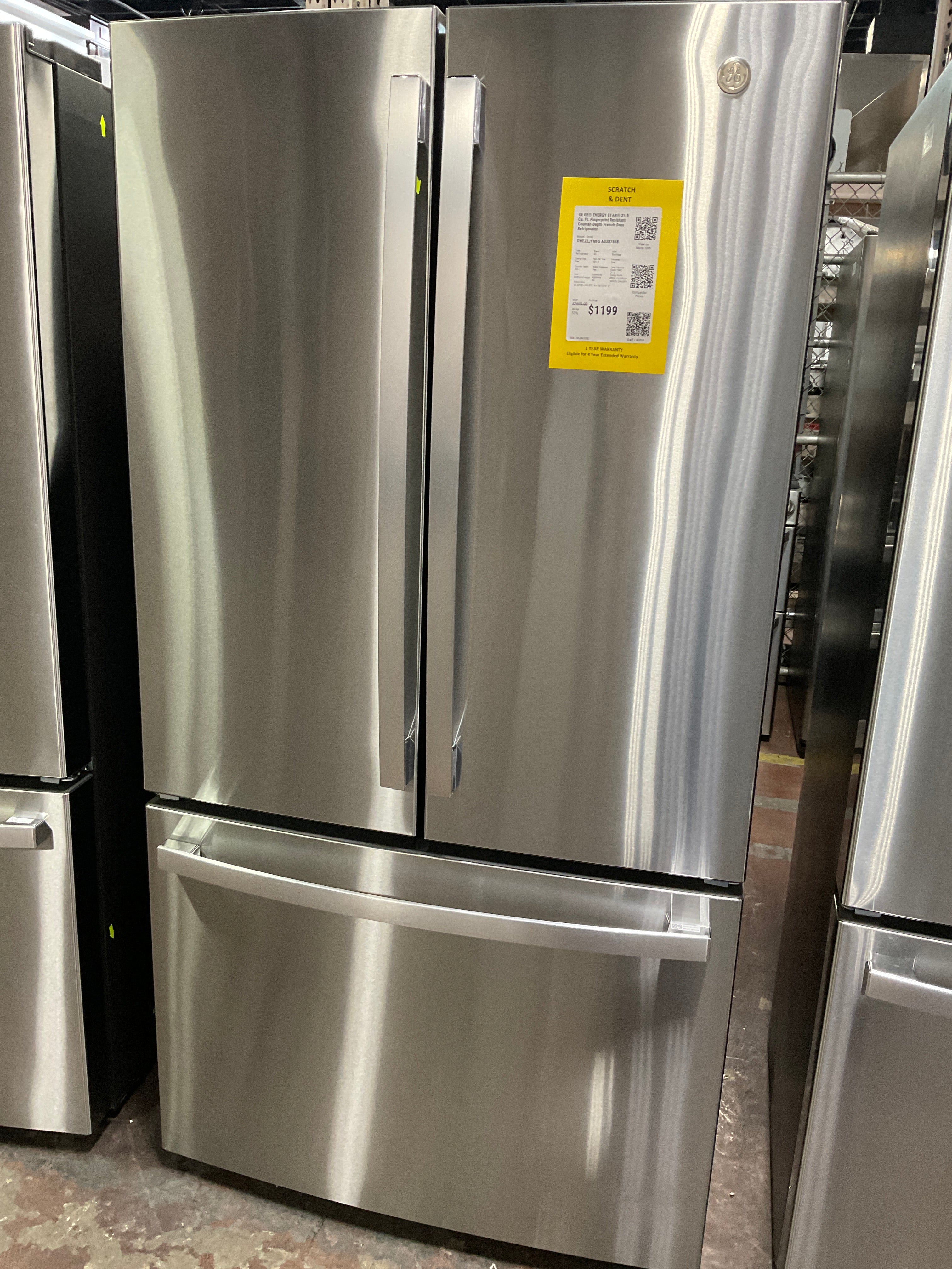 GE GE® ENERGY STAR® 21.9 Cu. Ft. Fingerprint Resistant Counter-Depth French-Door Refrigerator - Image 7