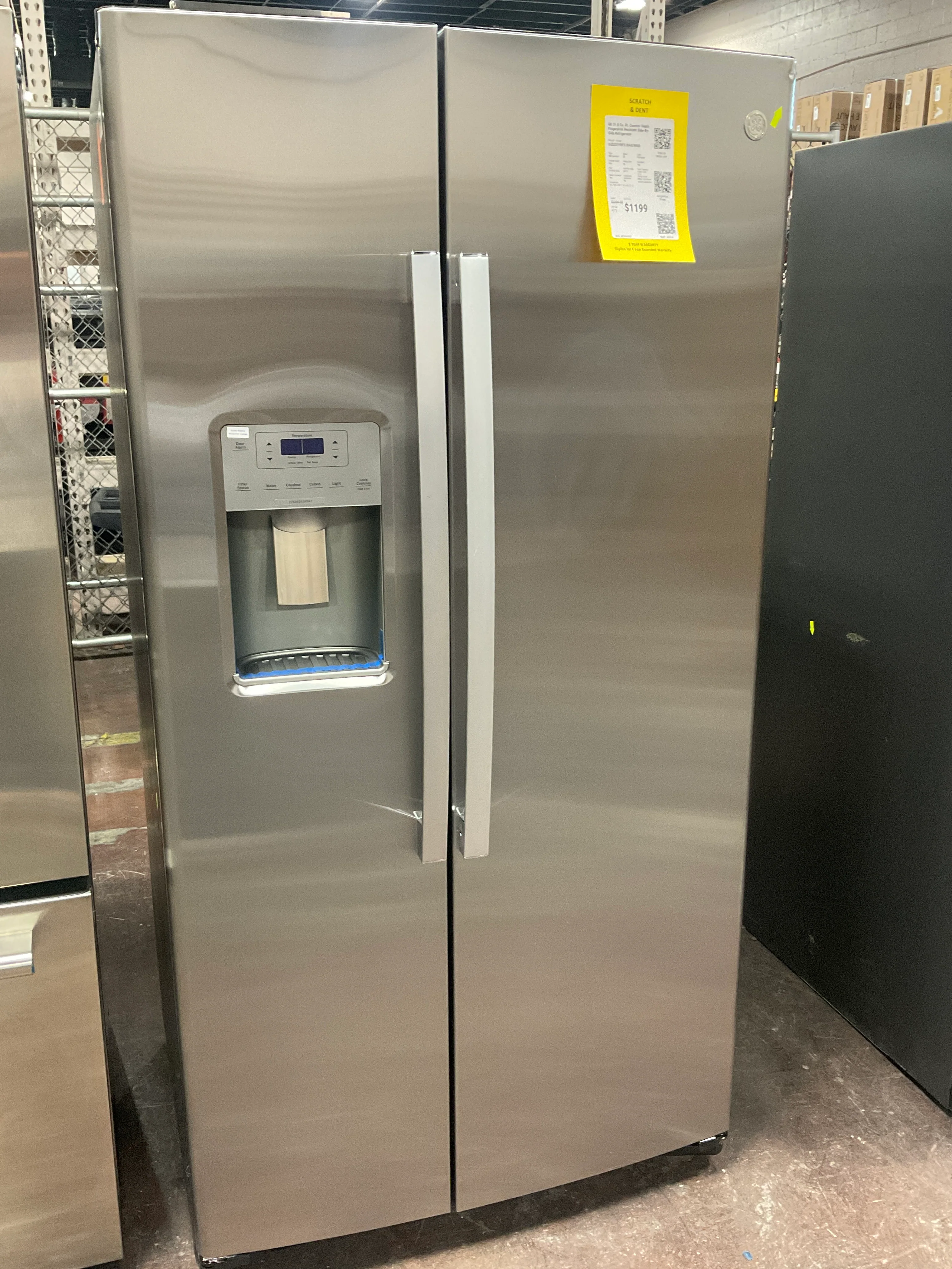 GE 21.8 Cu. Ft. Counter-Depth Fingerprint Resistant Side-By-Side Refrigerator - Image 8