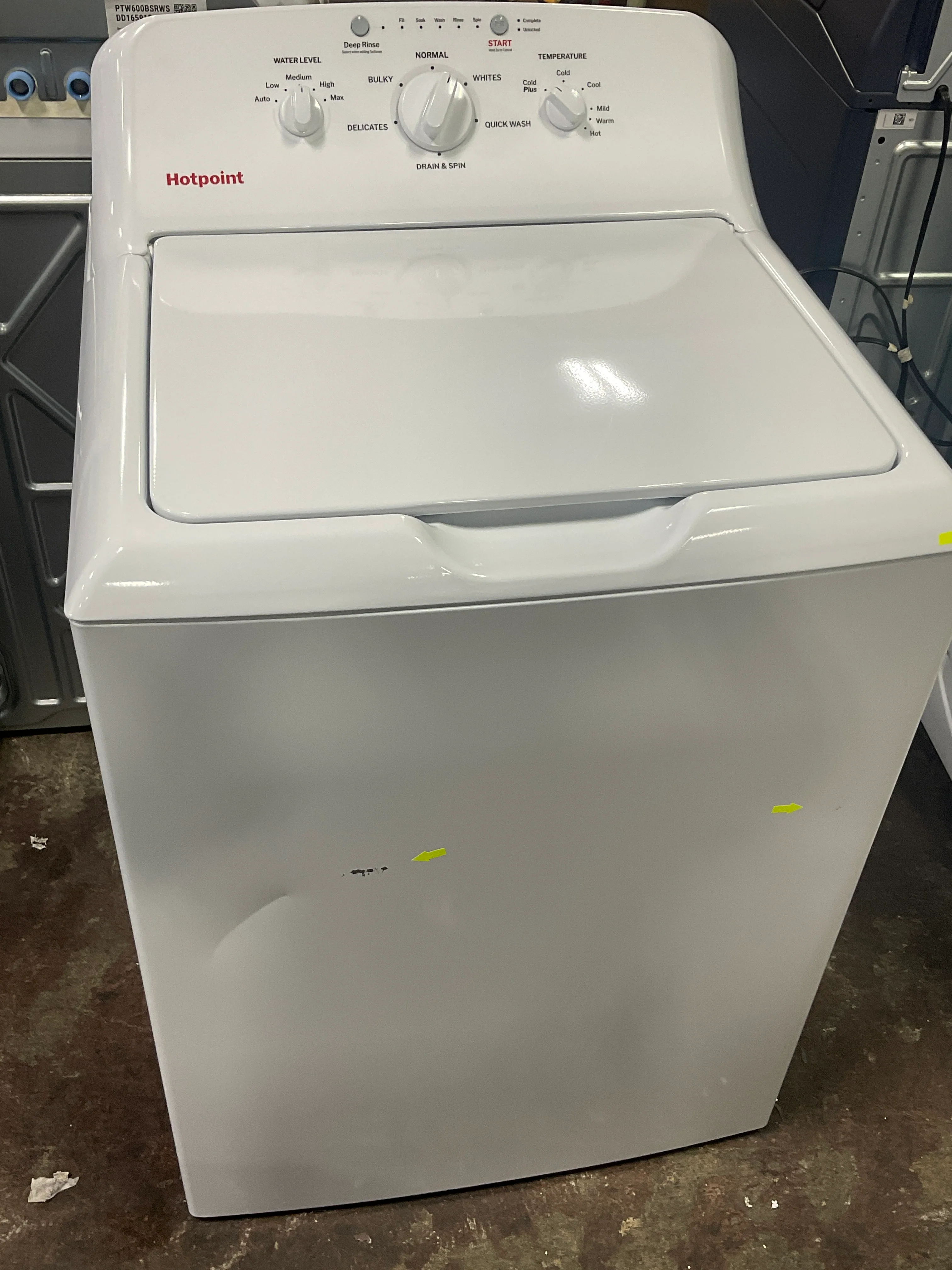Hotpoint® 4.0 cu. ft. Capacity Washer with Stainless Steel Basket,Cold Plus and Water Level Control - Image 8