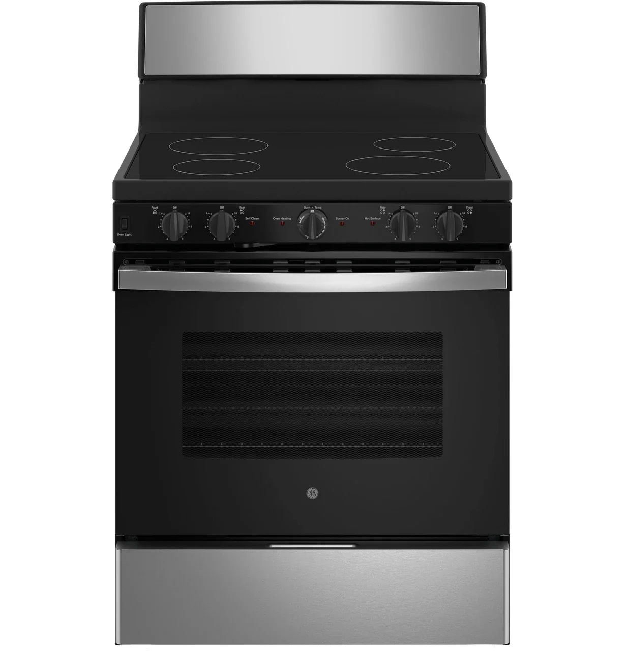 GE® ENERGY STAR® 30” Free-Standing Electric Radiant Smooth Cooktop Range