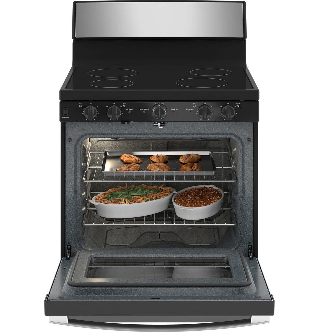 GE® ENERGY STAR® 30” Free-Standing Electric Radiant Smooth Cooktop Range - Image 4