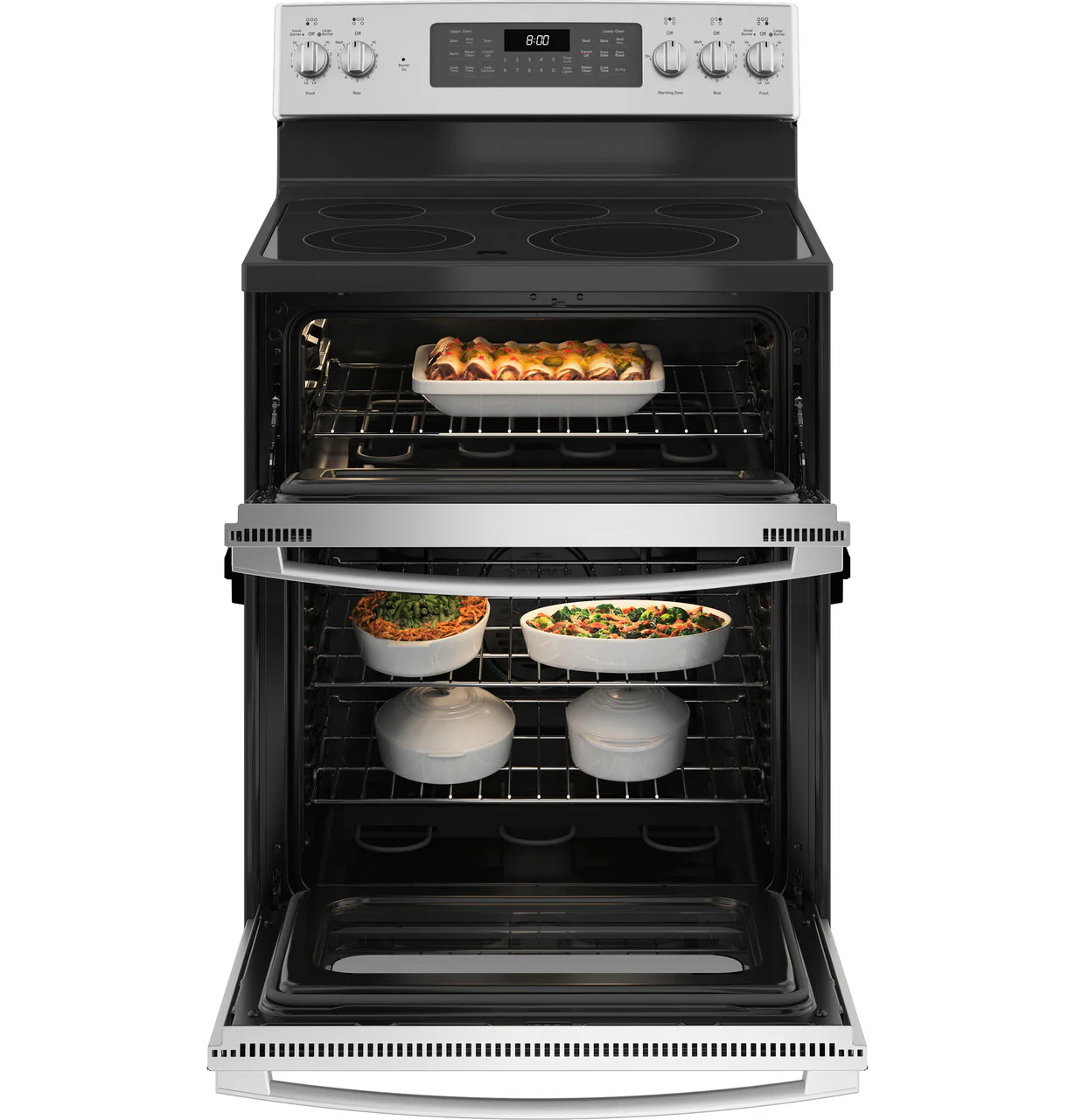 GE 30" Free-Standing Electric Double Oven Convection Range - Image 4