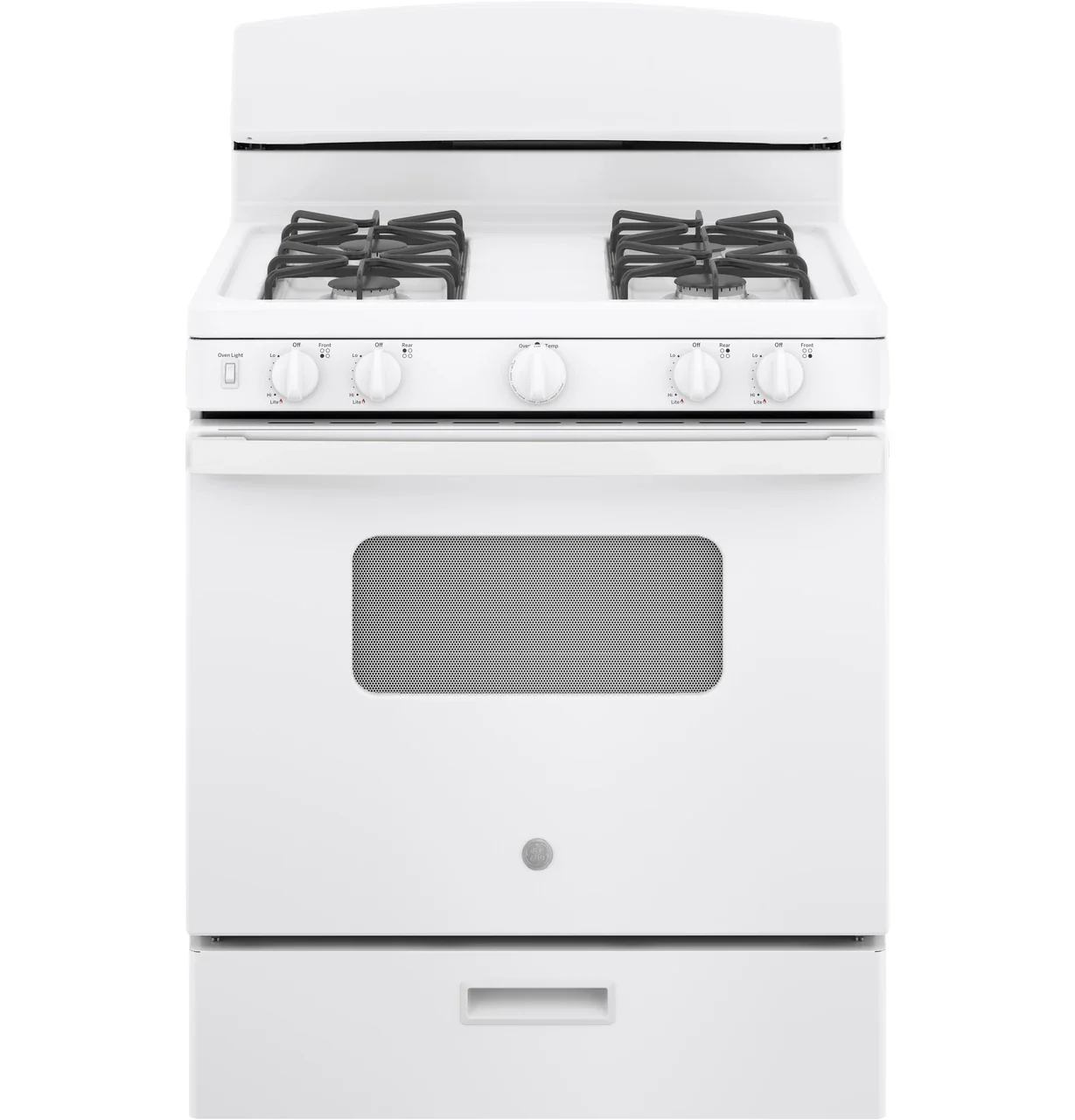 GE GE® 30" Free-Standing Front Control Gas Range