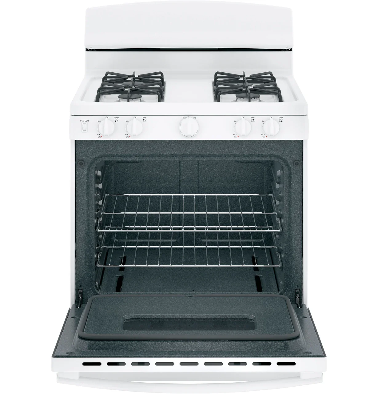 GE GE® 30" Free-Standing Front Control Gas Range - Image 3