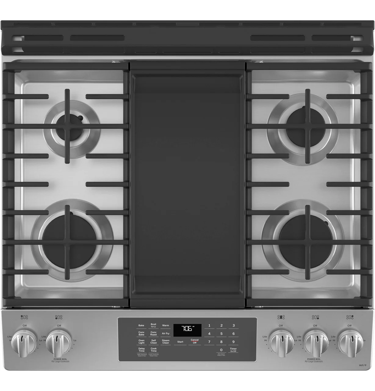 GE® 30" Slide-In Front-Control Convection Gas Range with No Preheat Air Fry - Image 5
