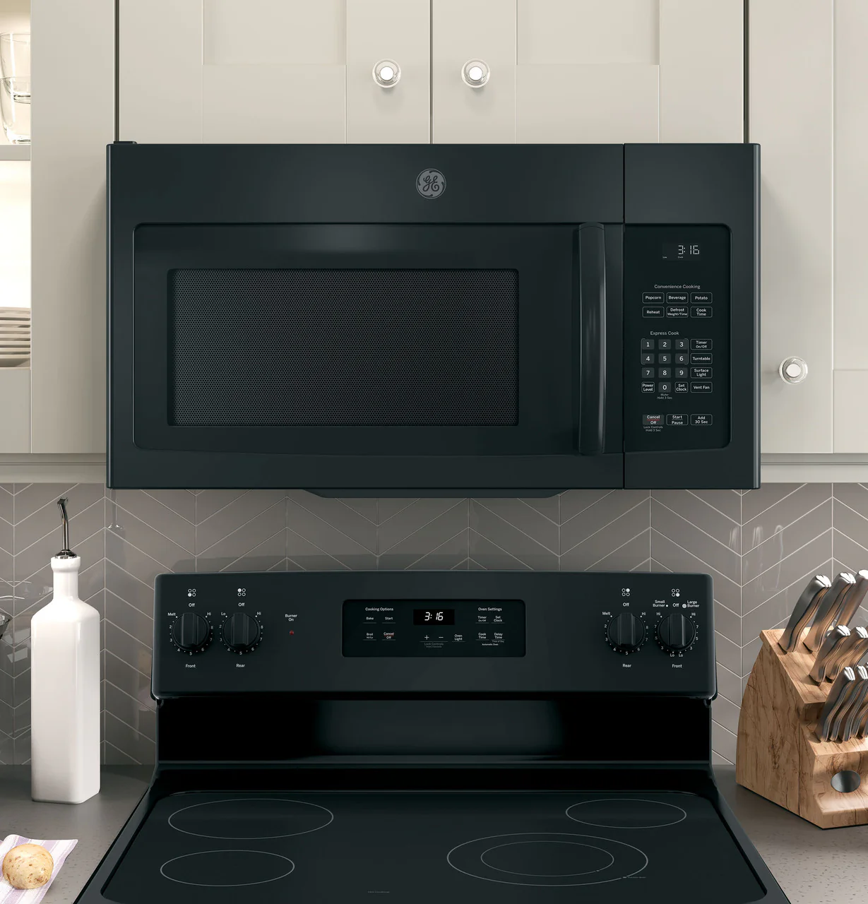 GE® 1.6 Cu. Ft. Over-the-Range Microwave Oven with Recirculating Venting - Image 5