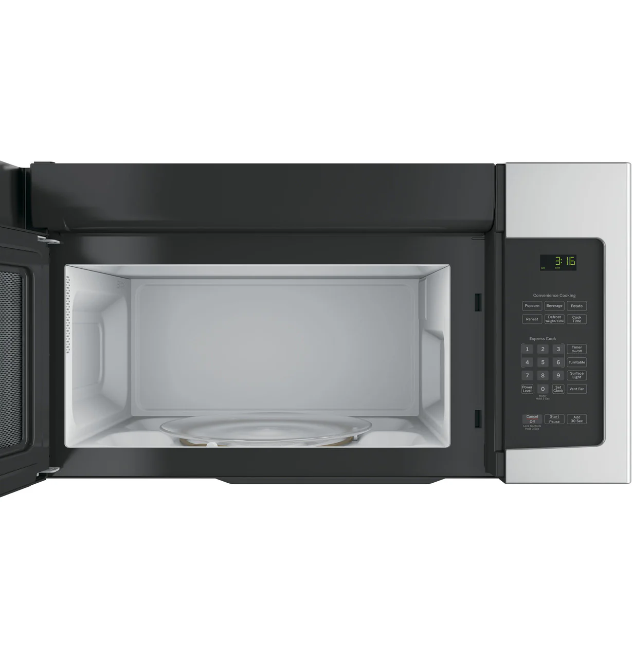GE® 1.6 Cu. Ft. Over-the-Range Microwave Oven with Recirculating Venting - Image 3