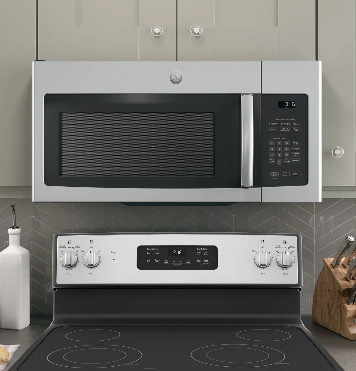 GE® 1.6 Cu. Ft. Over-the-Range Microwave Oven with Recirculating Venting - Image 5