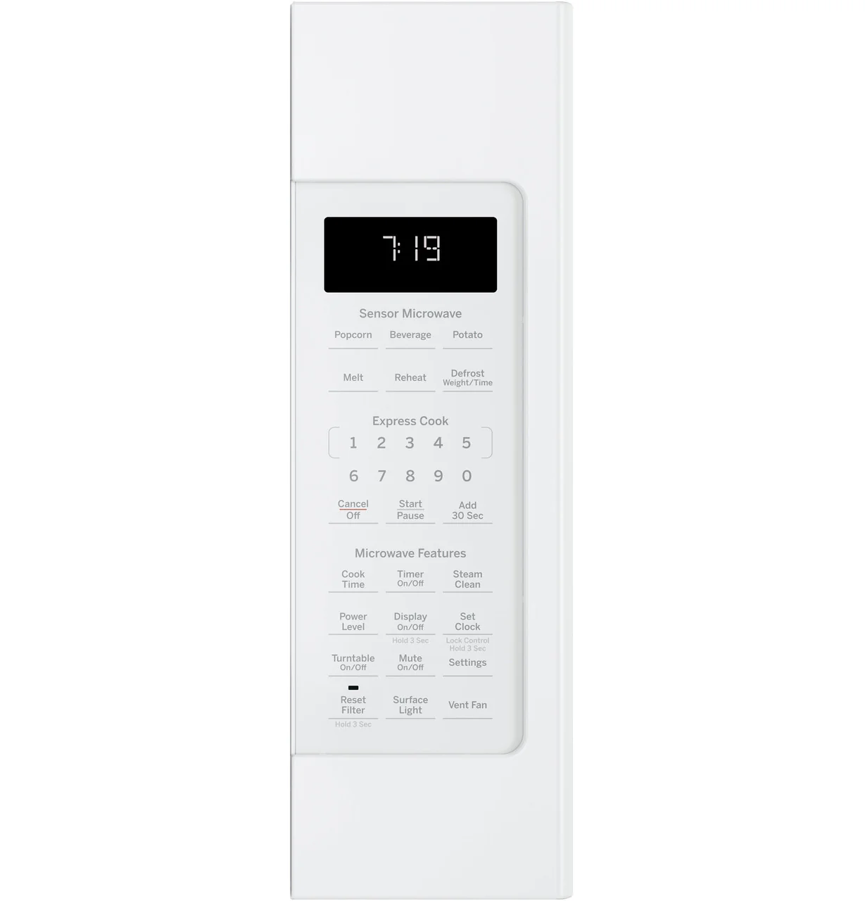 GE® 1.9 Cu. Ft. Over-the-Range Sensor Microwave Oven with Recirculating Venting - Image 2