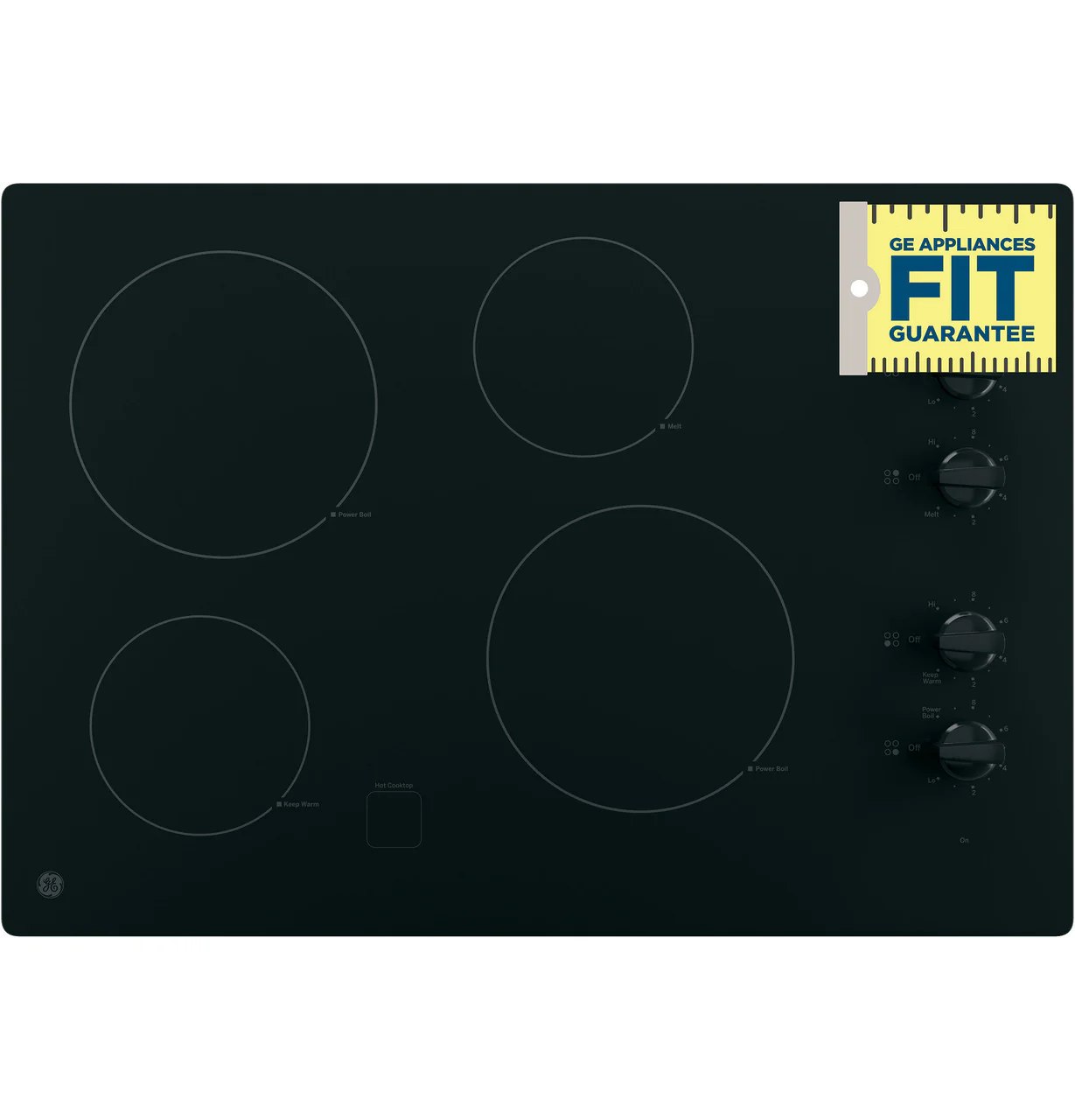GE GE® 30" Built-In Knob Control Electric Cooktop - Image 5