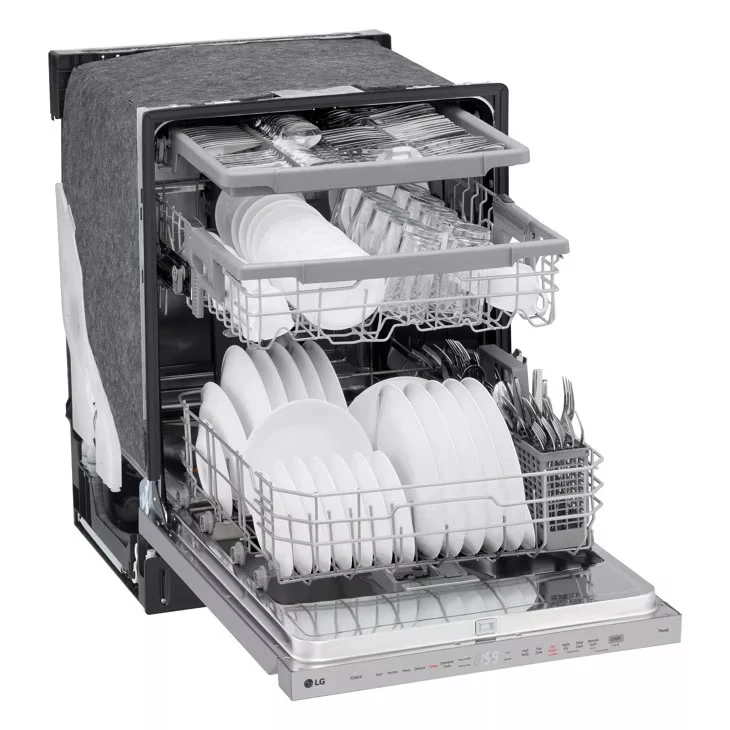 LG 24-inch Wide Top Control Dishwasher in PrintProof™ Stainless Steel - LDPH5554S - Image 4