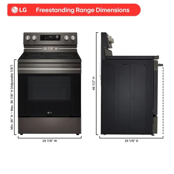 LG 6.3 cu. ft. Smart Wi-Fi Enabled ProBake Convection® Electric Range with Air Fry & EasyClean® - Image 3