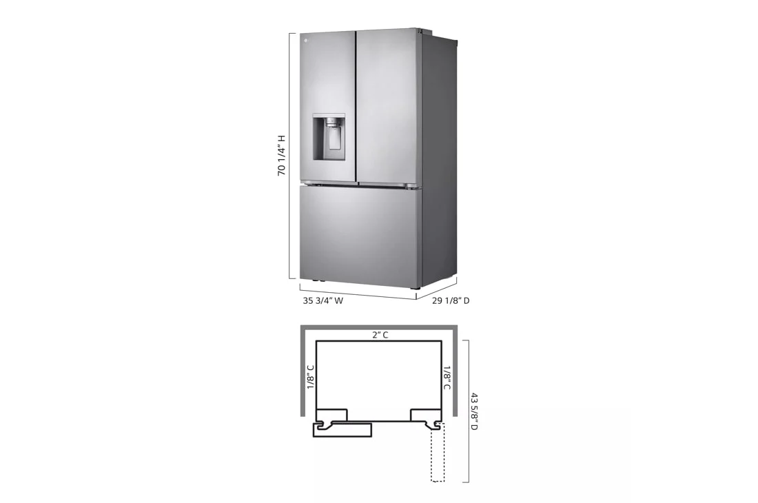 26 cu. ft. Smart Counter-Depth MAX™ French Door Refrigerator with Four Types of Ice - Image 4