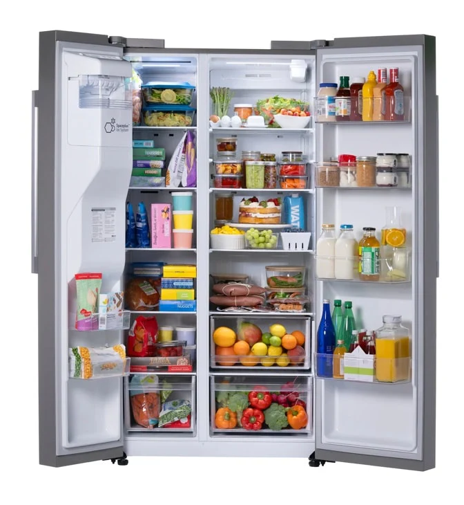 LG 27 cu. ft. Standard-Depth, Side-by-side Refrigerator, with Ice and Water and Bar Handle Design - Image 5