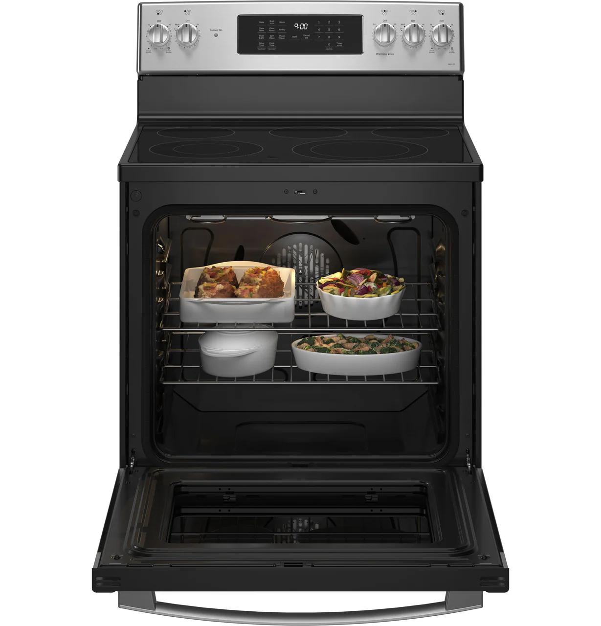 GE Profile™ ENERGY STAR® 30" Smart Free-Standing Electric Convection Fingerprint Resistant Range with No Preheat Air Fry - Image 5
