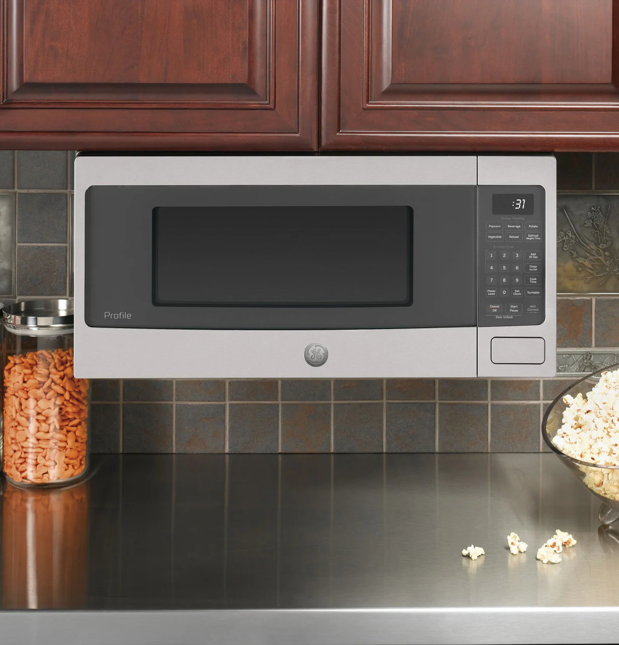 GE Profile™ 1.1 Cu. Ft. Countertop Microwave Oven - Image 5
