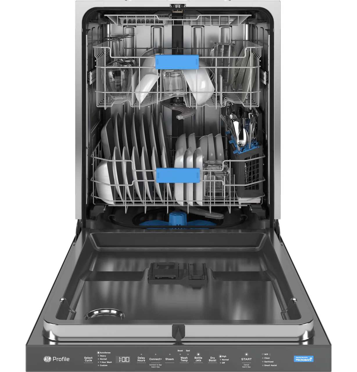 GE Profile™ ENERGY STAR® Fingerprint Resistant Top Control Stainless Interior Dishwasher with Microban™ Antimicrobial Technology - Image 4