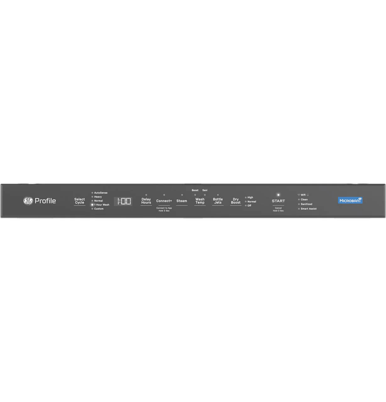 GE Profile™ ENERGY STAR® Fingerprint Resistant Top Control Stainless Interior Dishwasher with Microban™ Antimicrobial Technology - Image 5