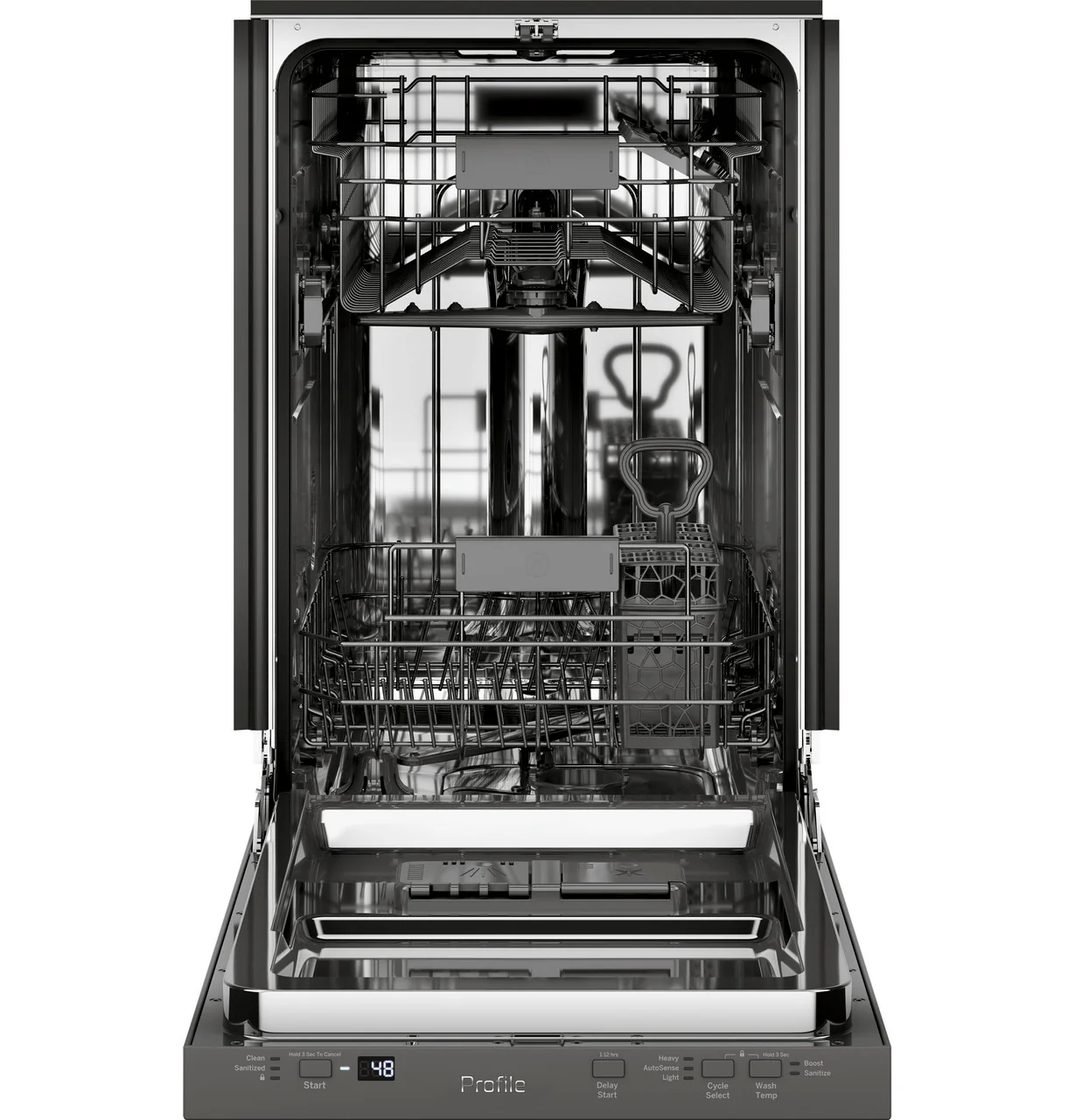 GE Profile™ ENERGY STAR® 18" ADA Compliant Stainless Steel Interior Dishwasher with Sanitize Cycle - Image 3