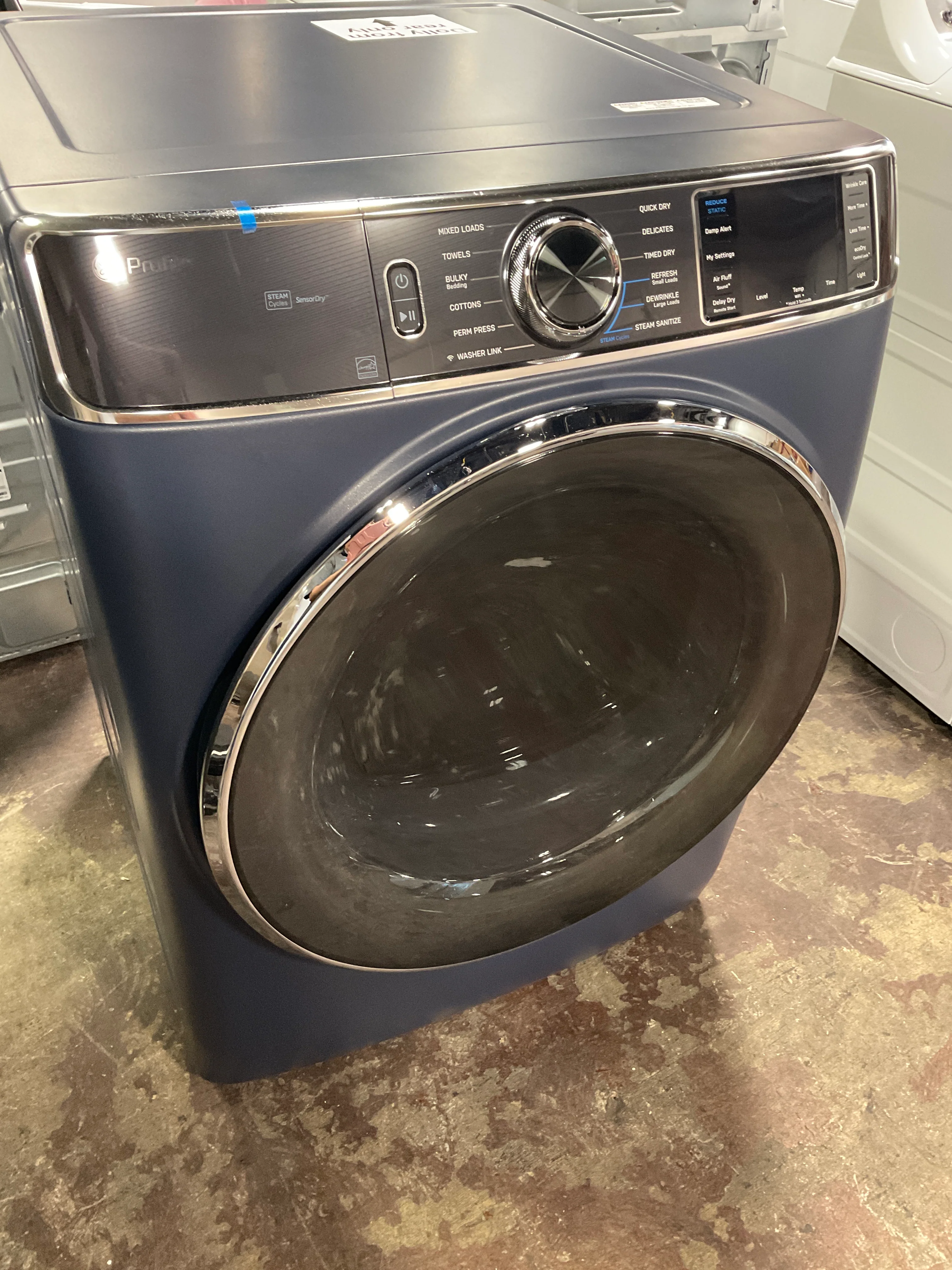 GE Profile™ 7.8 cu. ft. Capacity Smart Front Load Electric Dryer with Steam and Sanitize Cycle - Image 11
