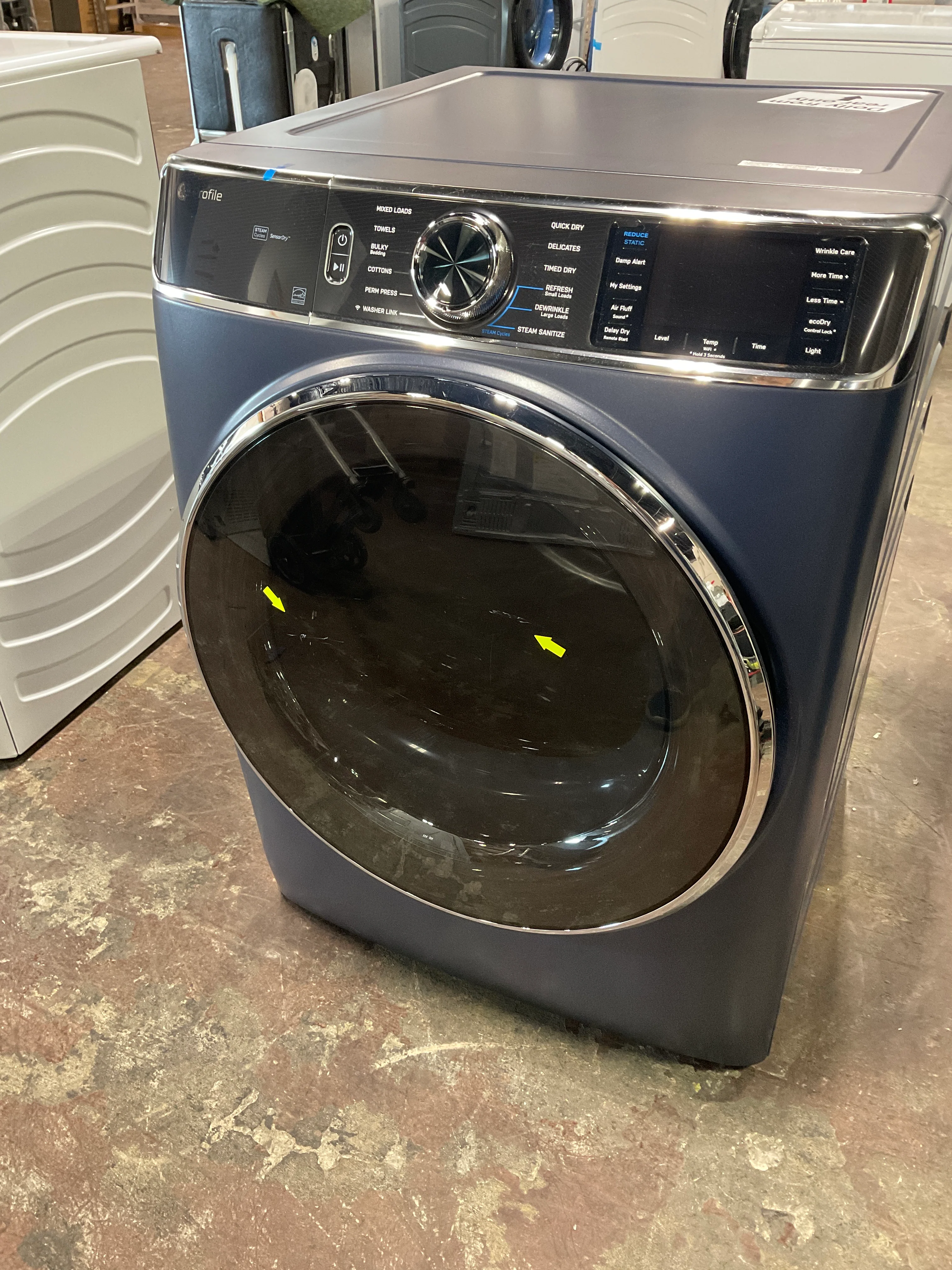 GE Profile™ 7.8 cu. ft. Capacity Smart Front Load Electric Dryer with Steam and Sanitize Cycle - Image 7