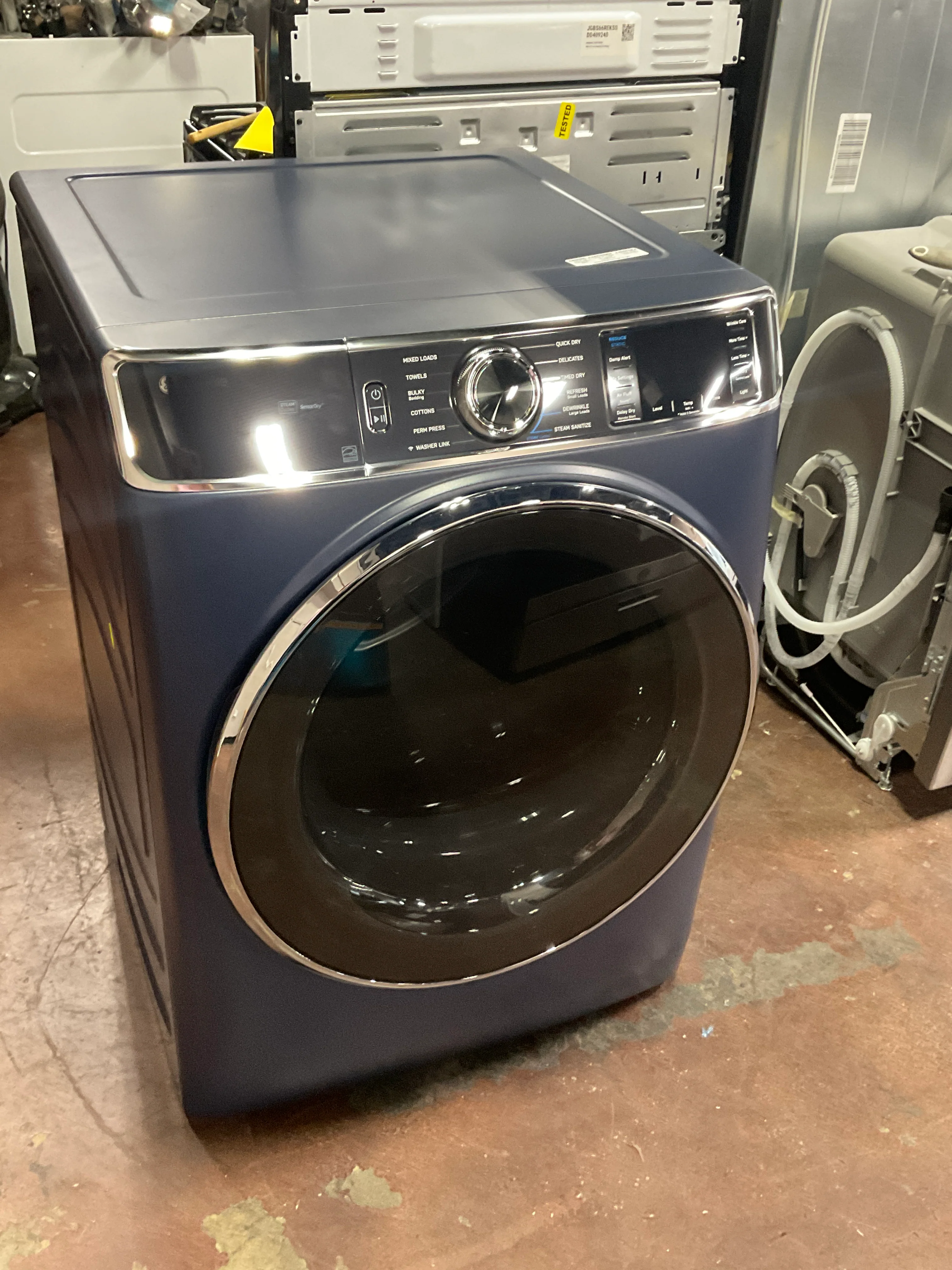 GE Profile™ 7.8 cu. ft. Capacity Smart Front Load Electric Dryer with Steam and Sanitize Cycle - Image 9