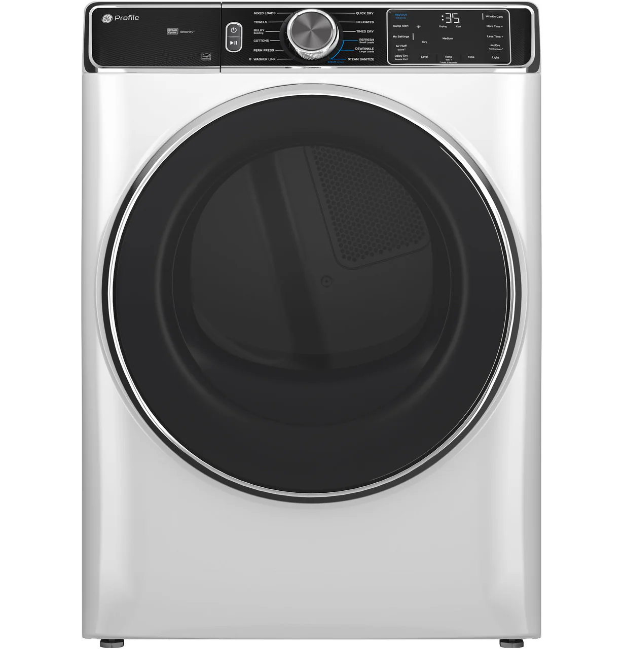GE Profile™ 7.8 cu. ft. Capacity Smart Front Load Electric Dryer with Steam and Sanitize Cycle - Image 2