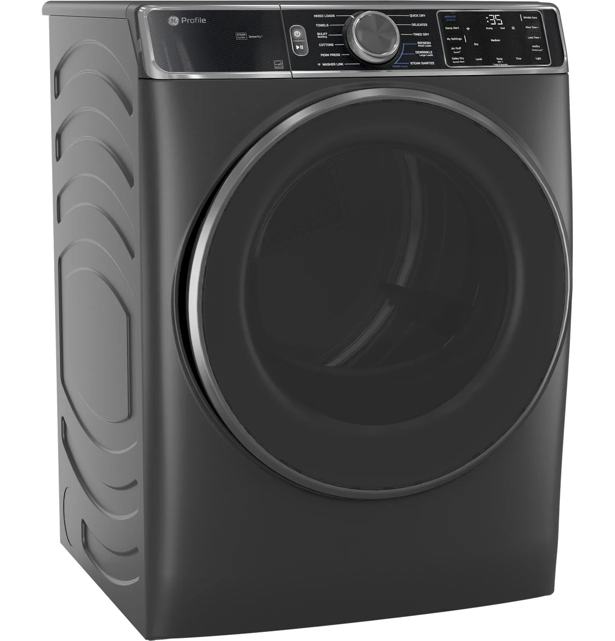GE Profile™ ENERGY STAR® 7.8 cu. ft. Capacity Smart Front Load Electric Dryer with Steam and Sanitize Cycle - Image 4